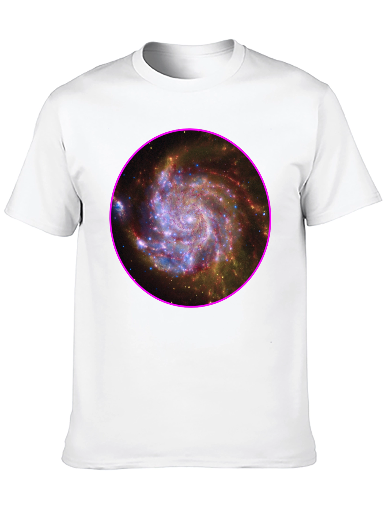 Black Galaxy Print Black T-Shirt view 10