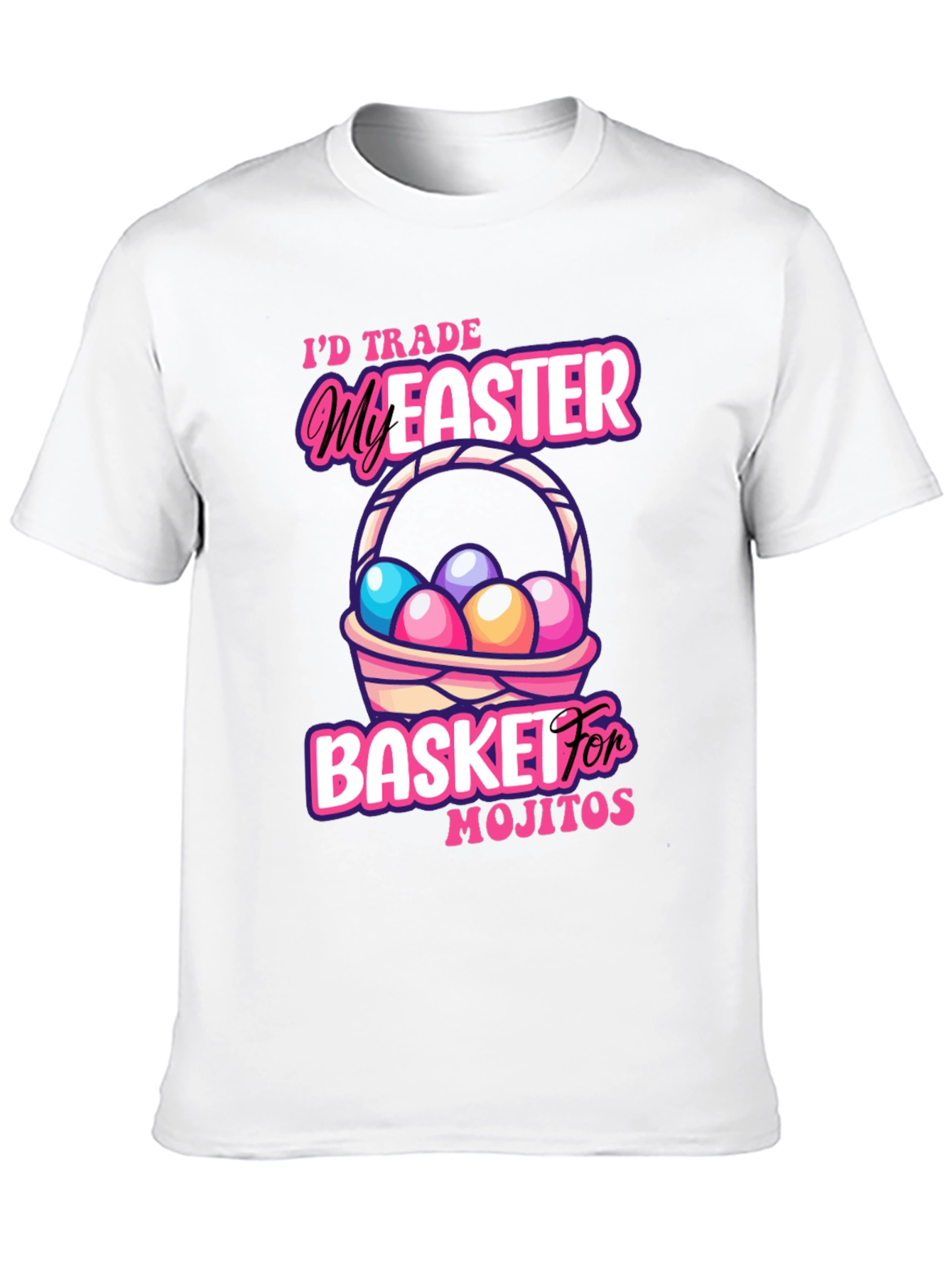 Black Easter Mojito Basket T-Shirt view 10