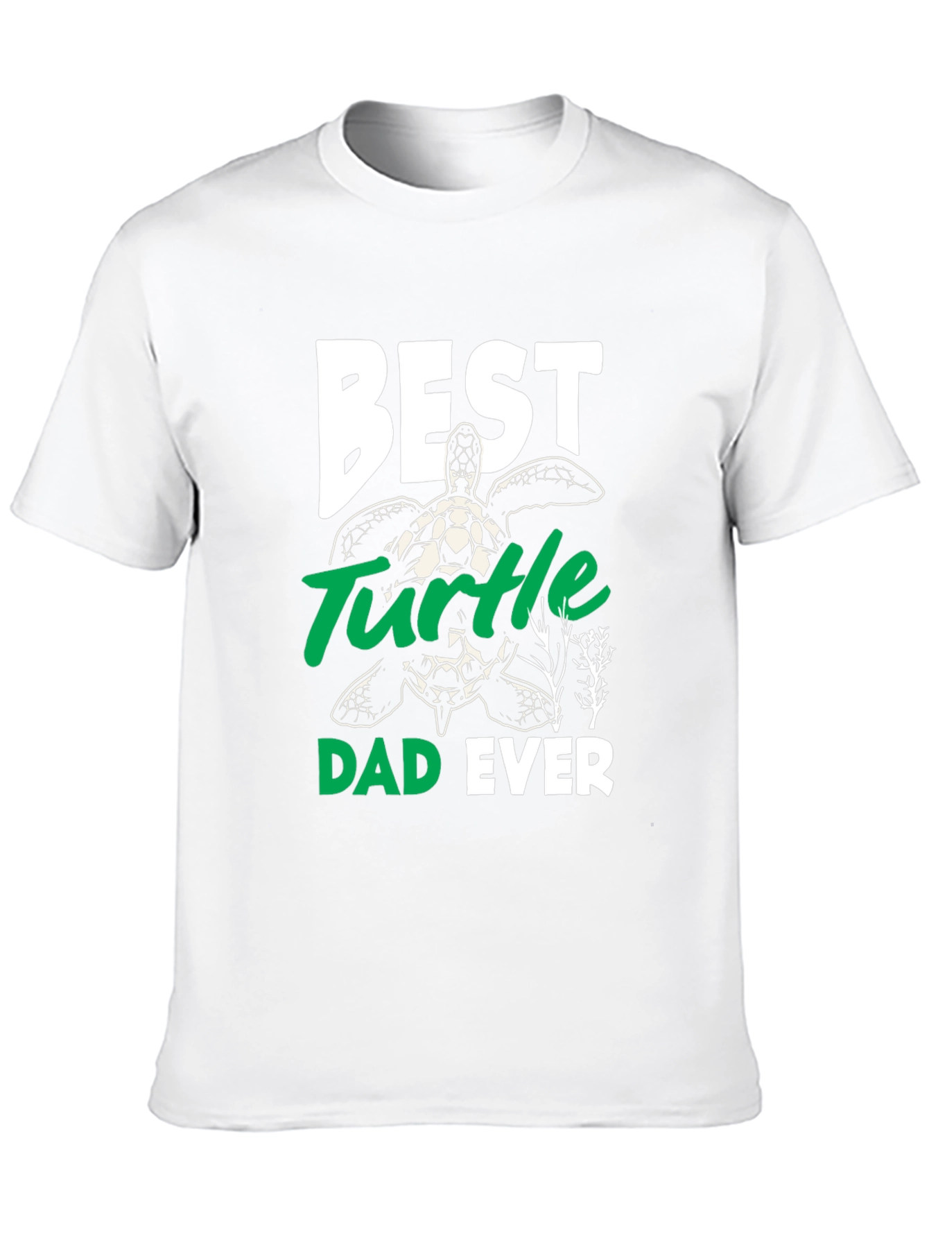 Black Best Turtle Dad Ever Graphic Tee view 10