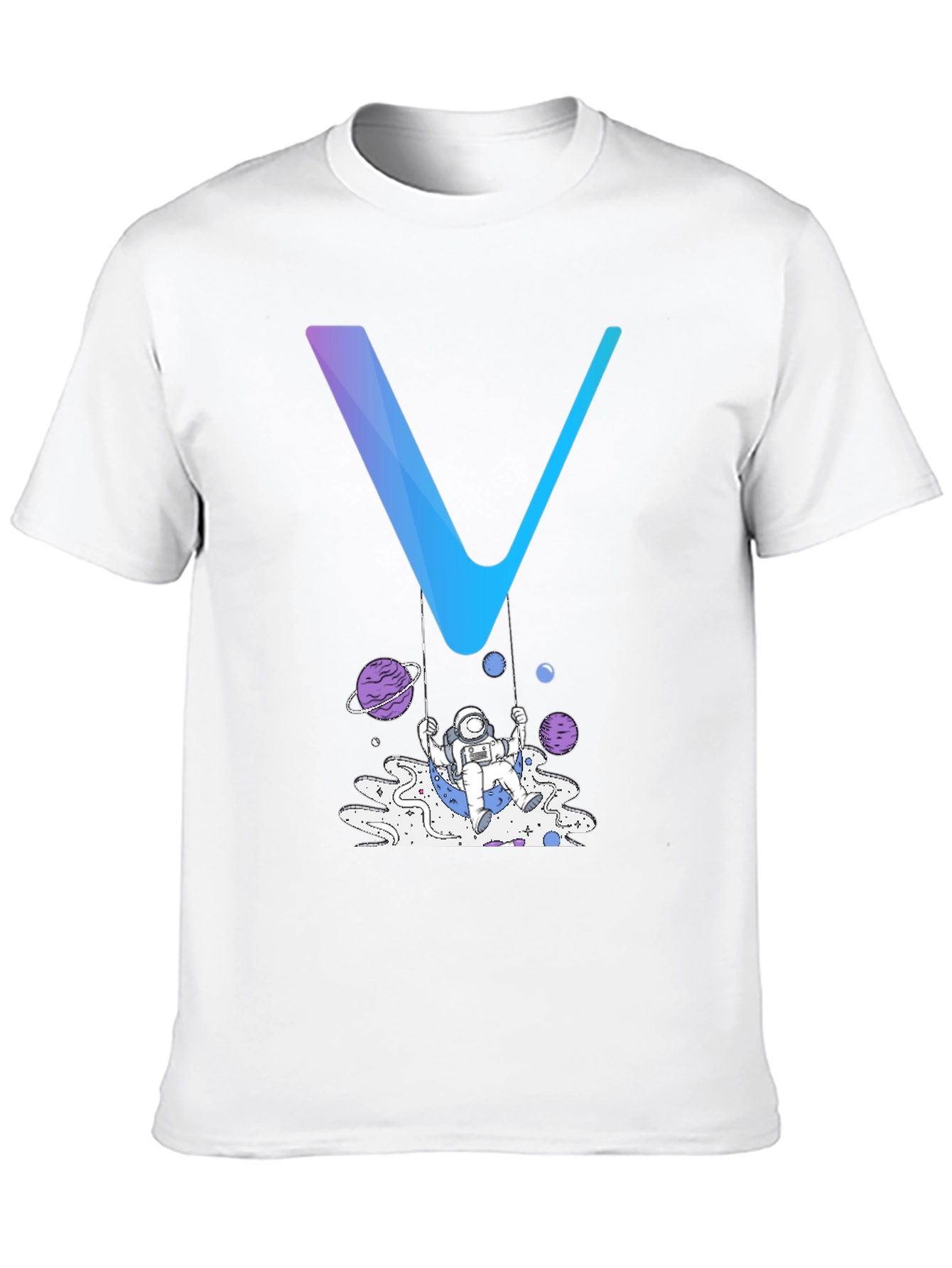 Black Astronaut Swing Graphic Tee - Black Cotton Blend Shirt view 10