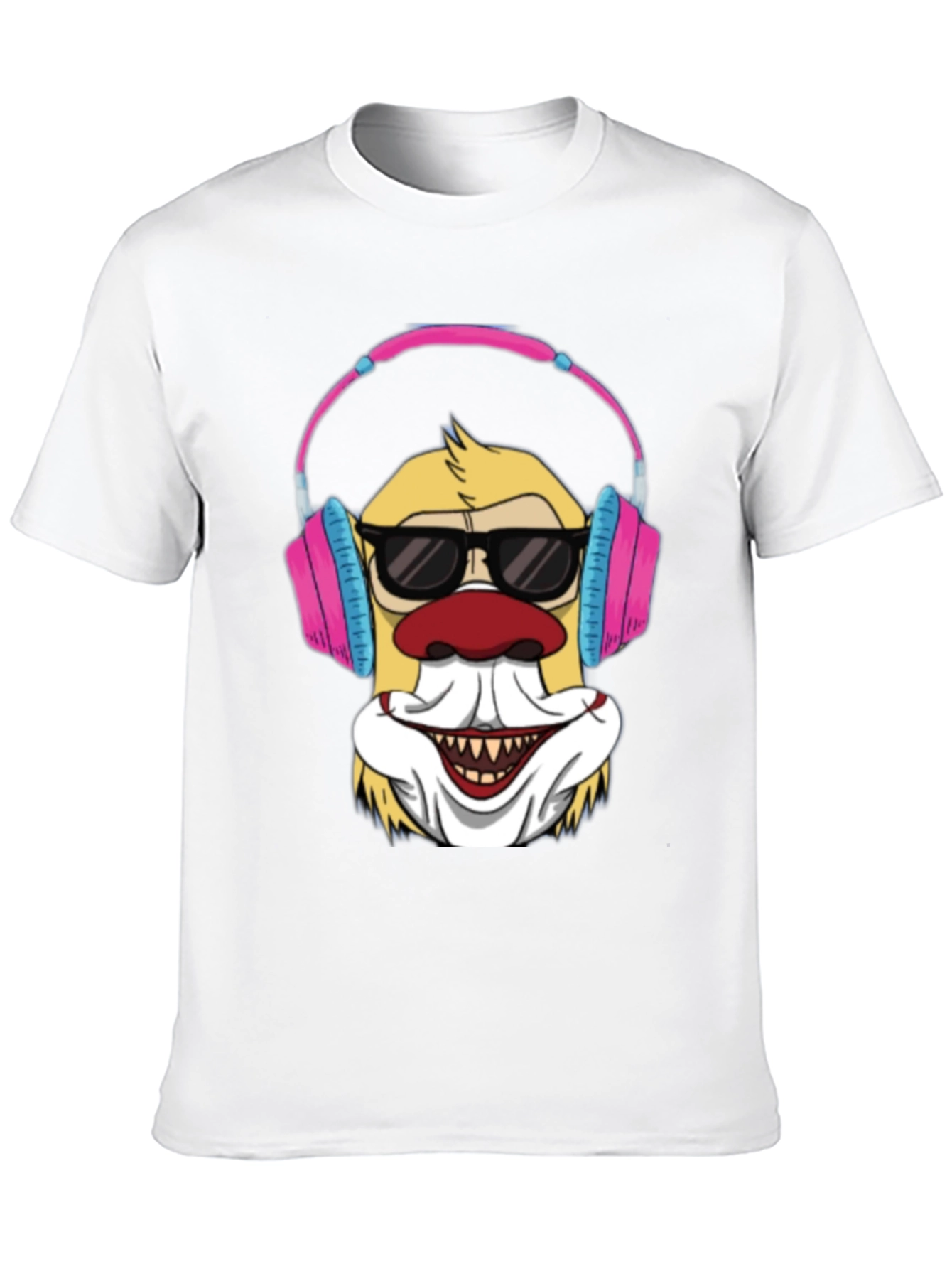 Black Clown DJ T-Shirt - Funny Graphic Tee view 10