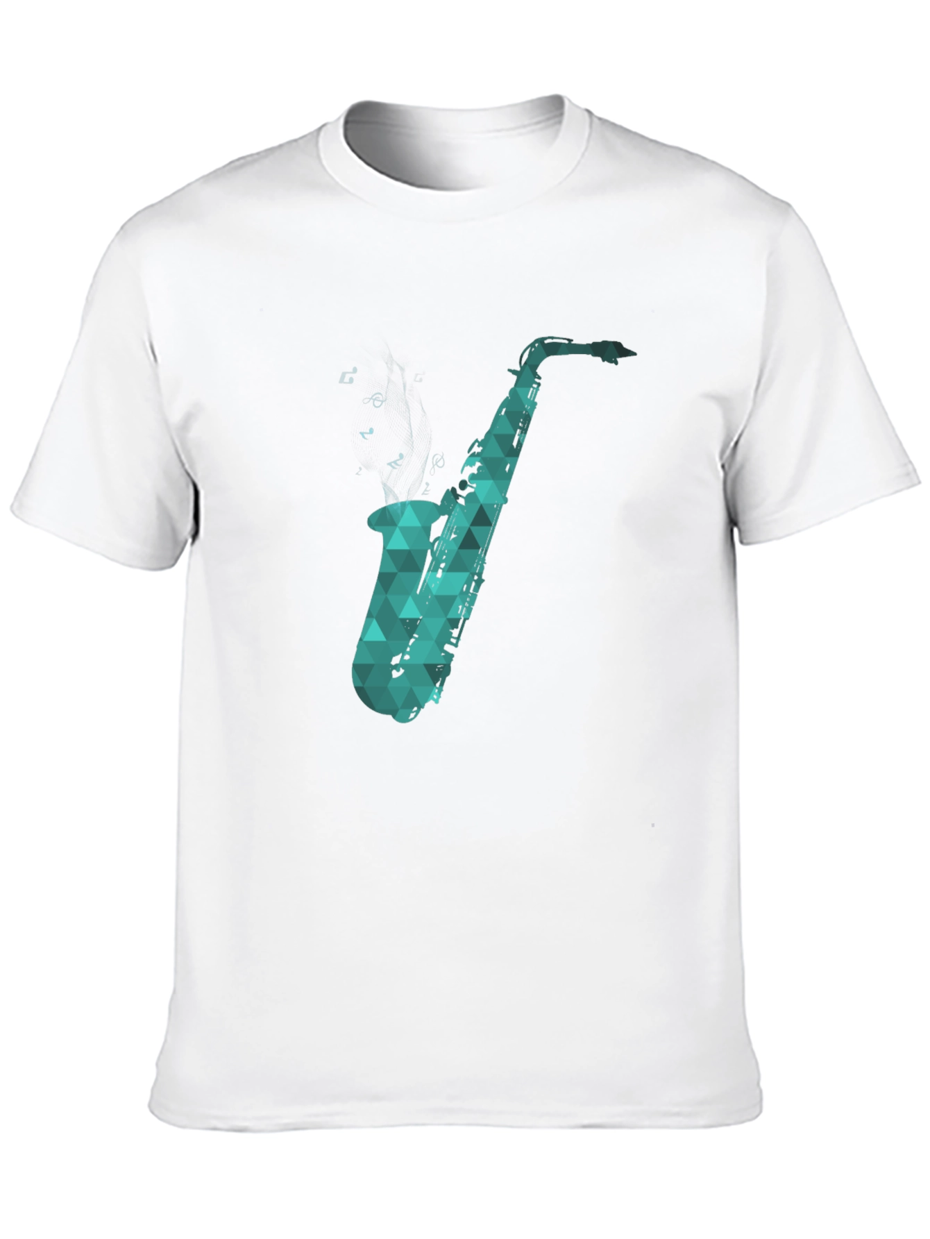Black Saxophone Graphic Tee - Cool Music Lover Shirt view 10