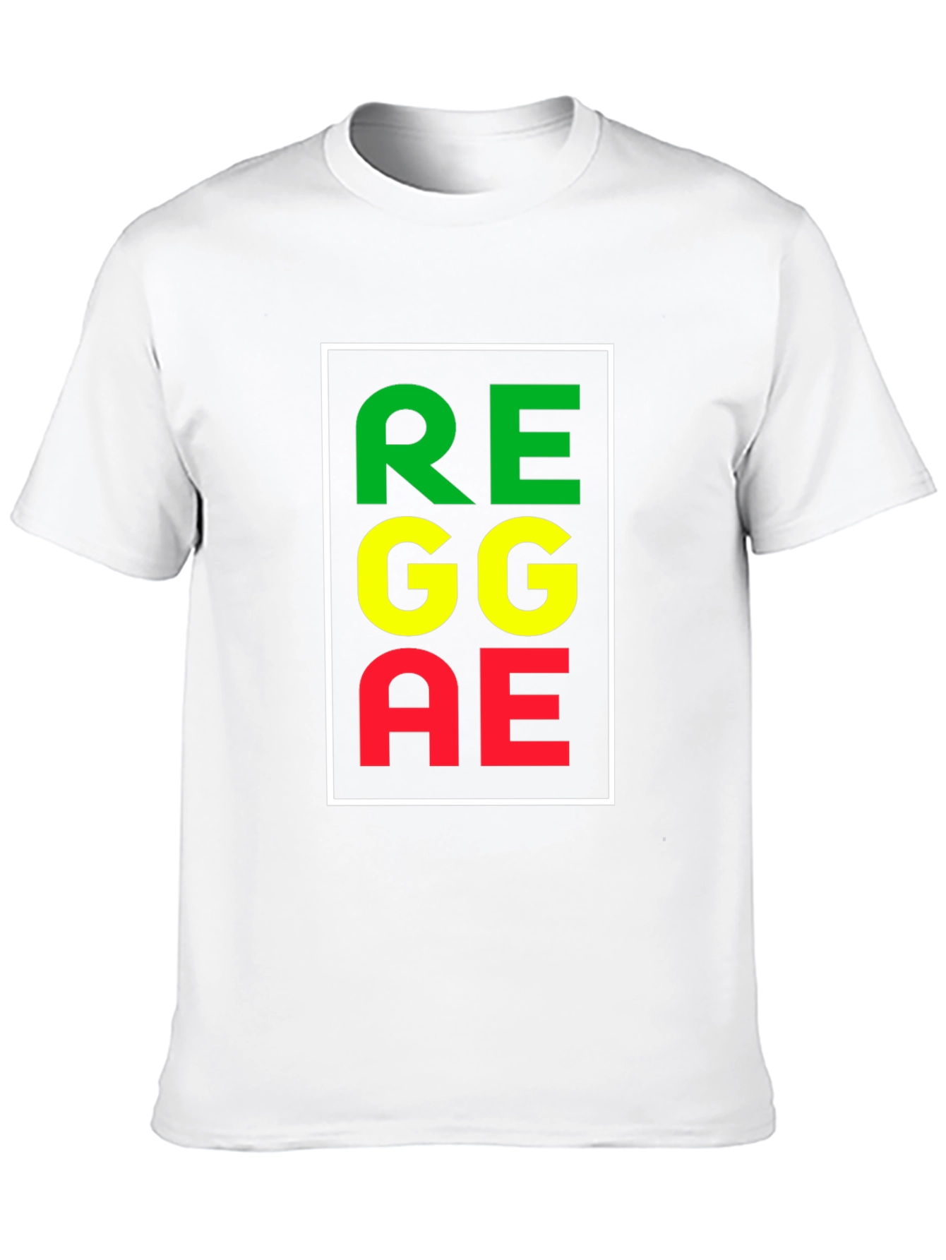 Black Reggae Rasta Color Block T-Shirt view 10