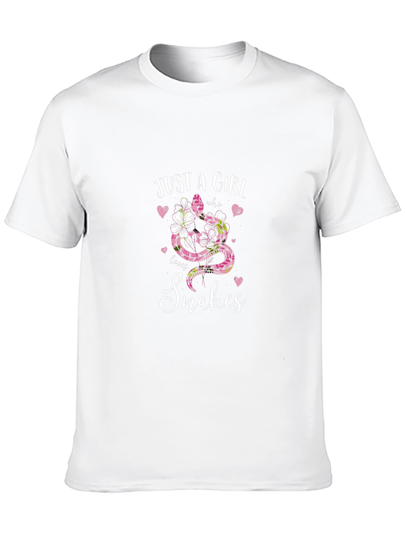 Black Just a Girl Who Loves Snakes T-Shirt view 10