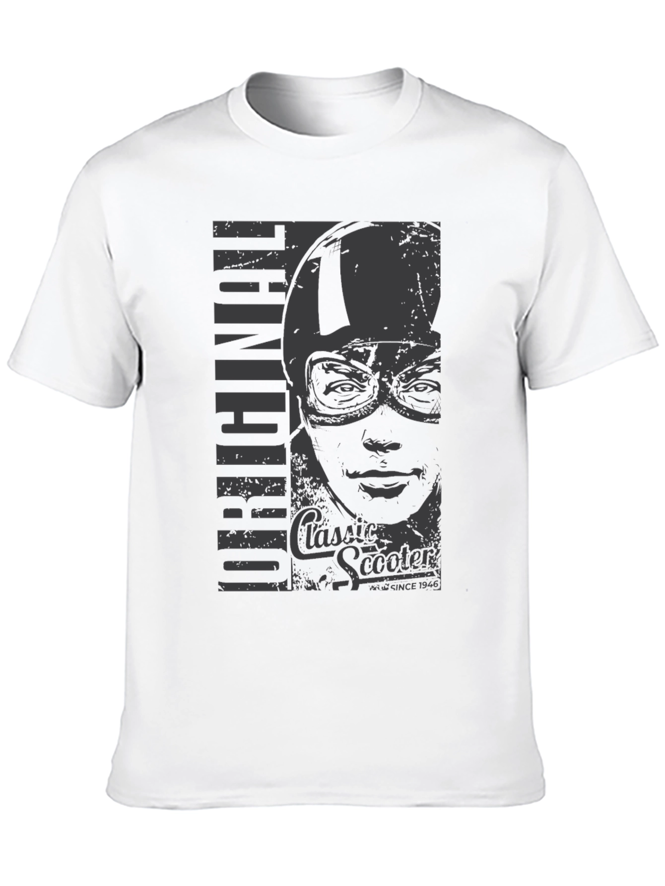 Black Original Classic Scooter Graphic T-Shirt view 10