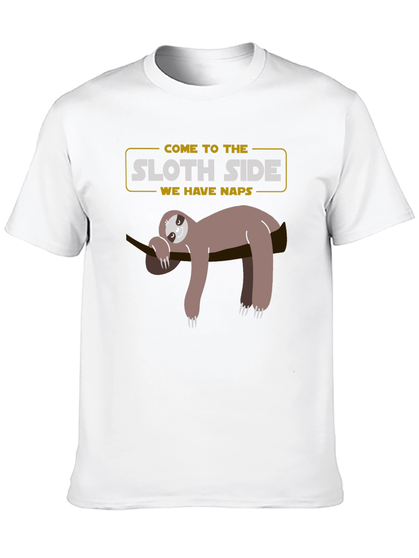 Black Sloth Side T-Shirt - Lazy Naps view 10