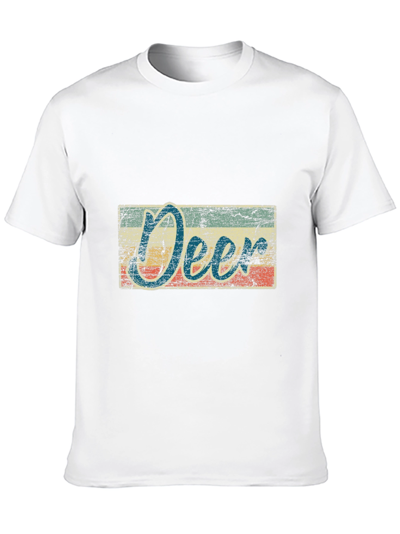 Black Vintage Deer Graphic T-Shirt view 10
