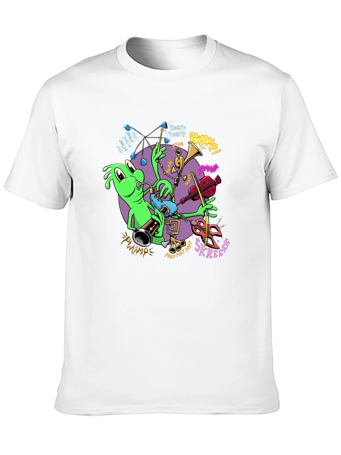 Black Musical Alien Black T-Shirt view 10