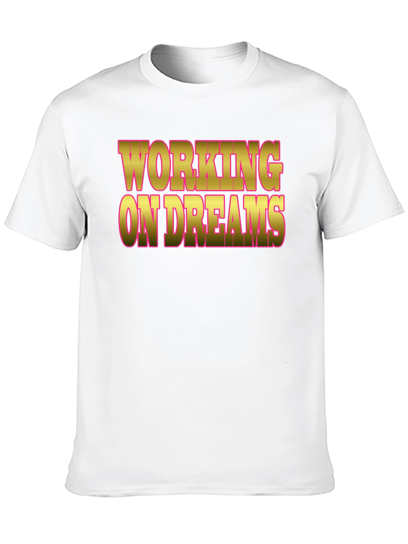 Black Working On Dreams Graphic Tee view 10