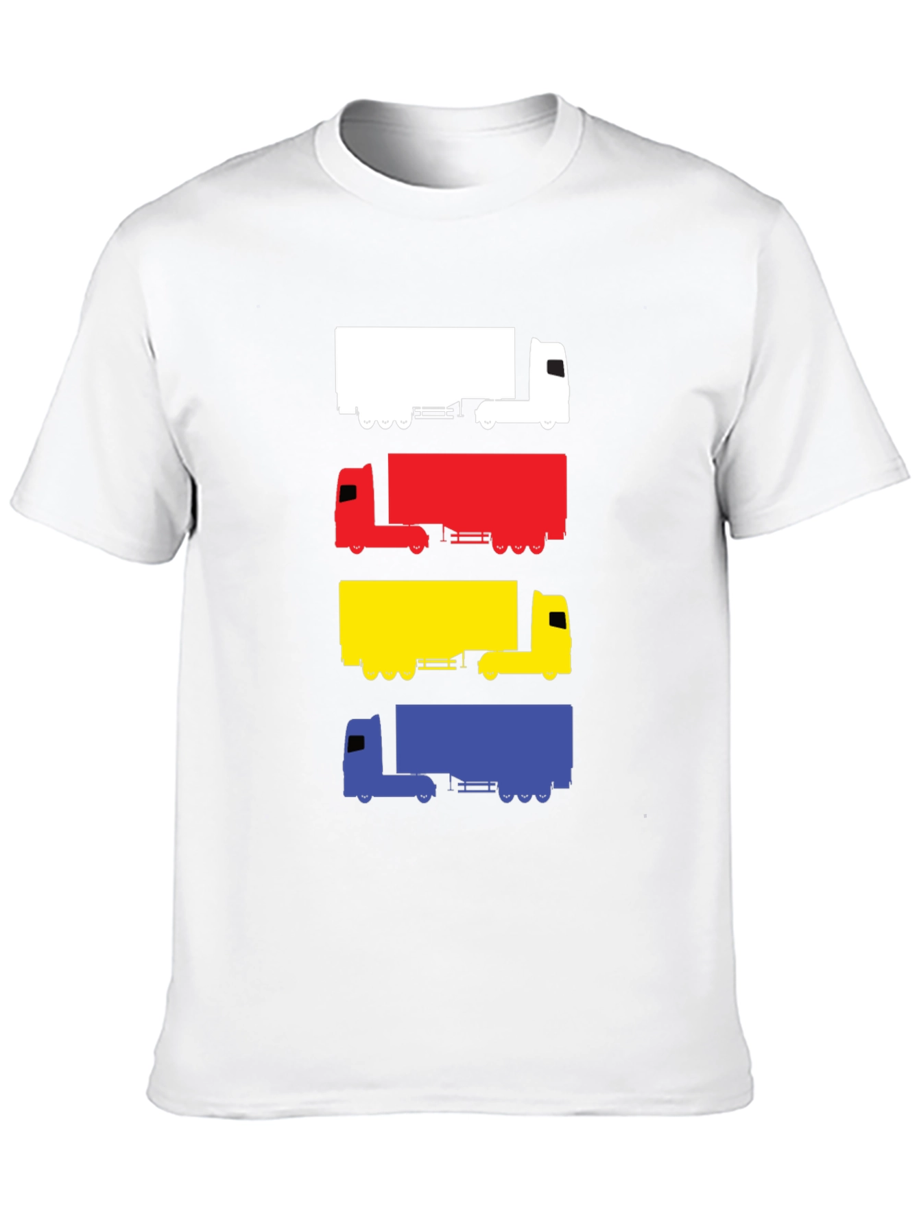 Black Truck Silhouette Graphic Tee - Men's Black T-Shirt view 10