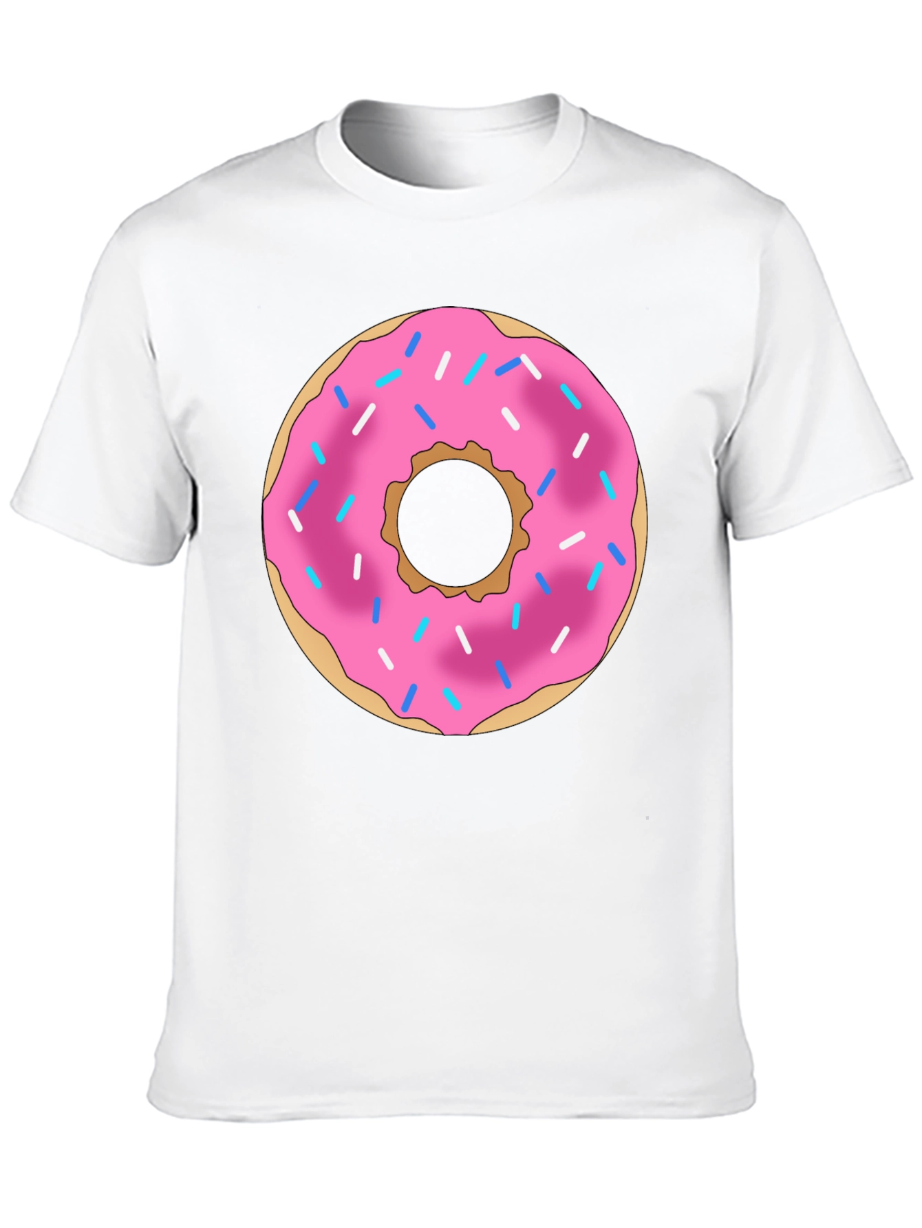 Black Donut Graphic Print Black T-Shirt view 10