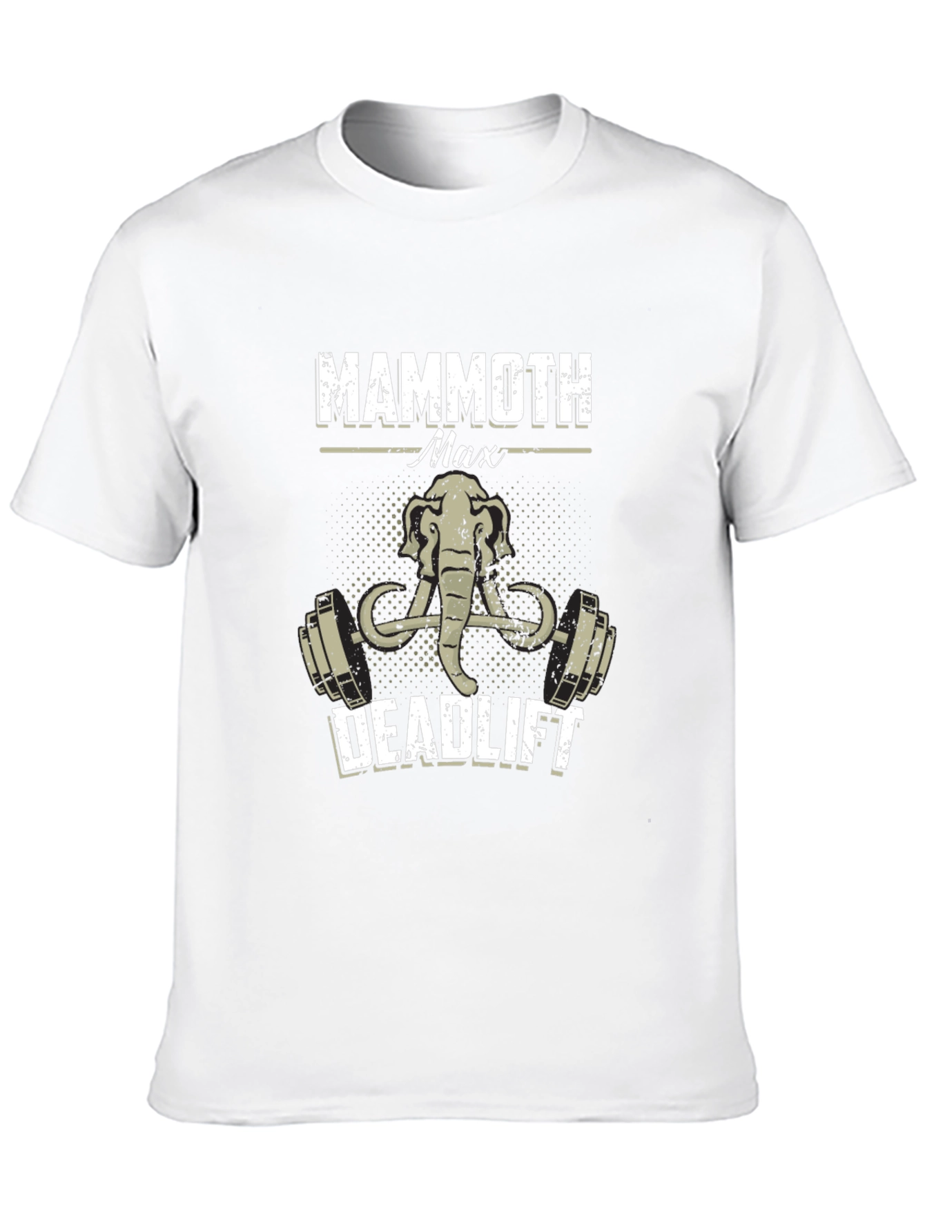 Black Mammoth Max Deadlift T-Shirt - Weightlifting Tee view 10