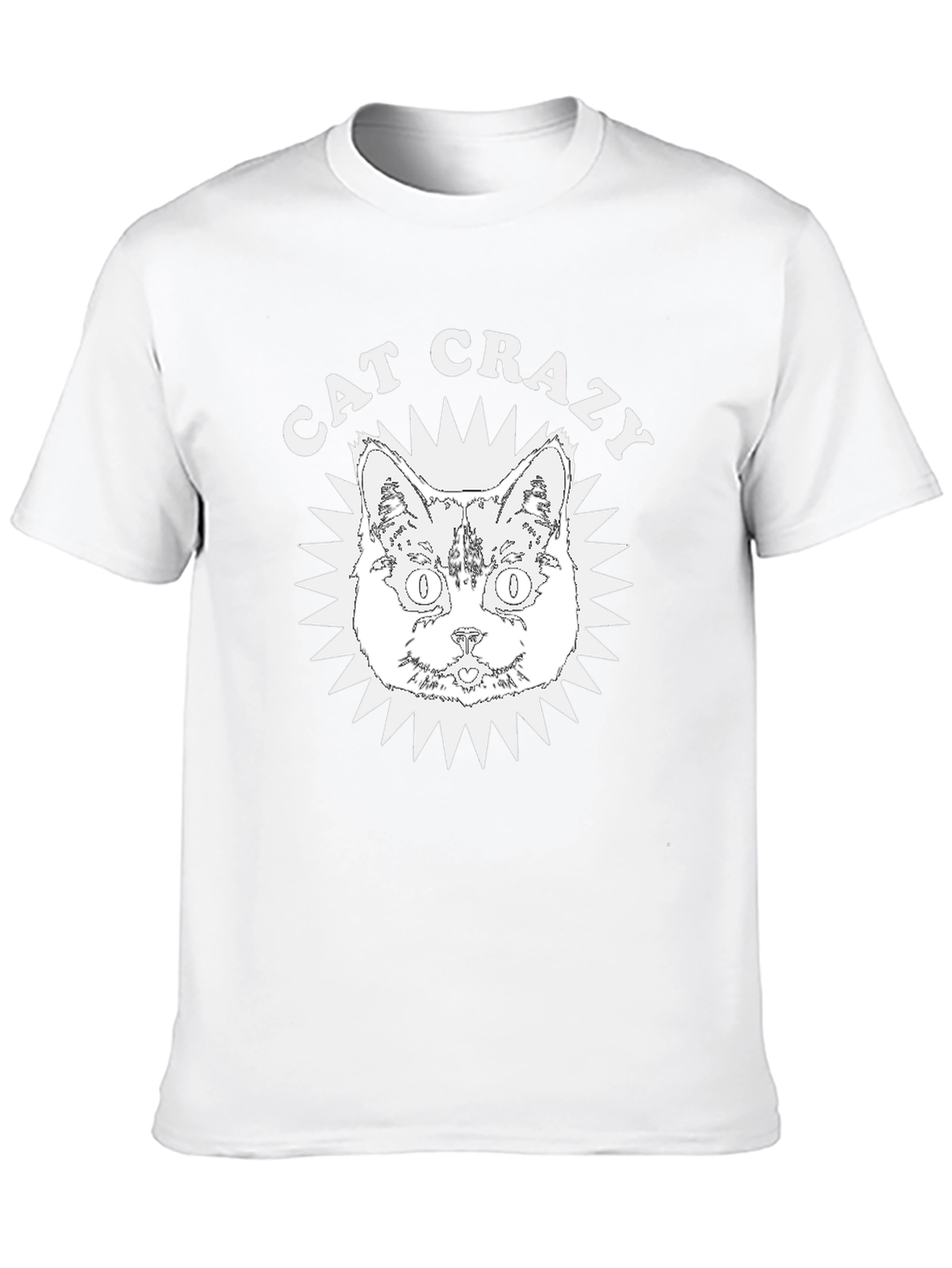 Black Cat Crazy Graphic Tee - Soft Cotton view 10