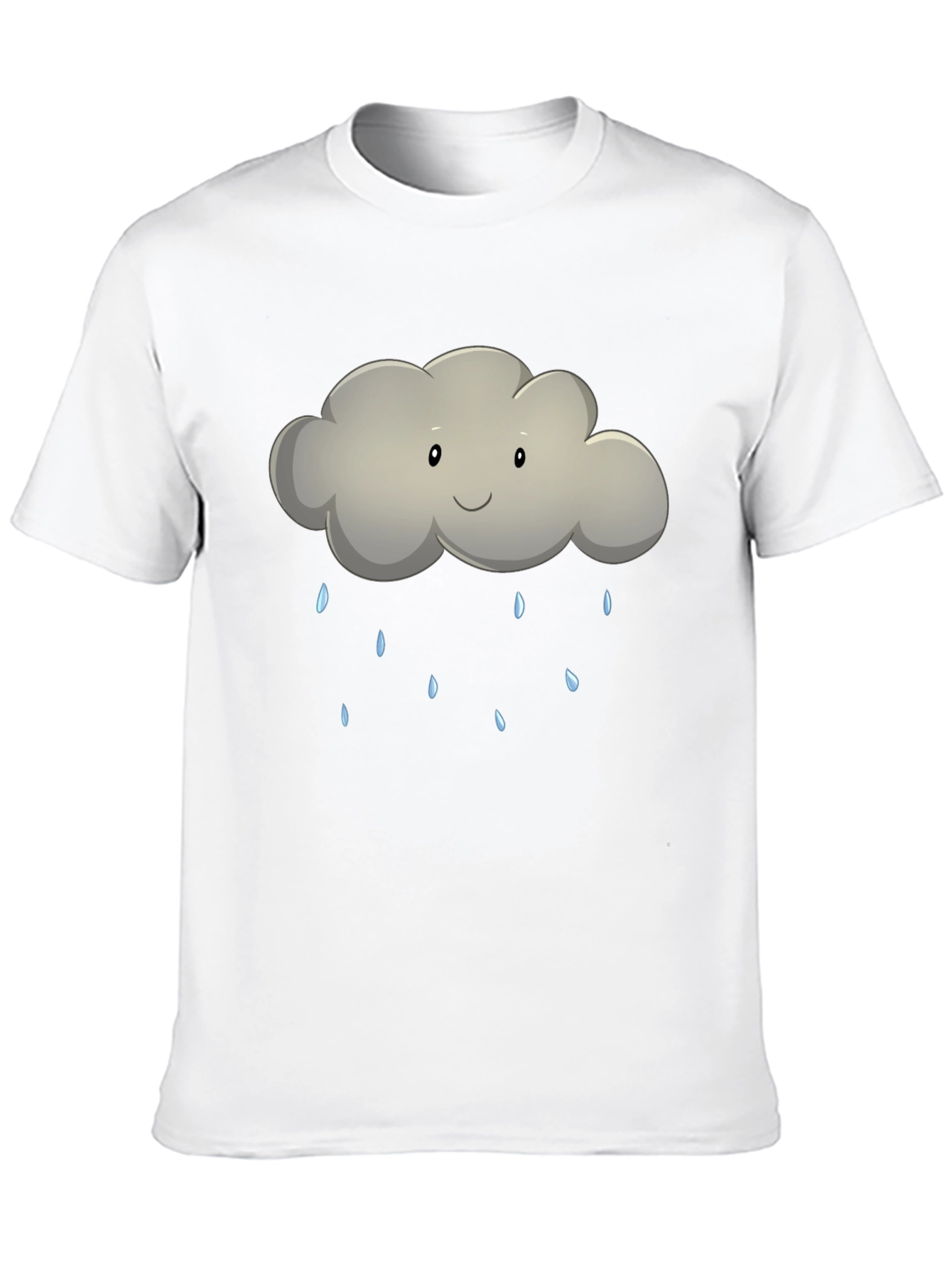 Black Rain Cloud Graphic Tee - Soft Cotton Comfort view 10