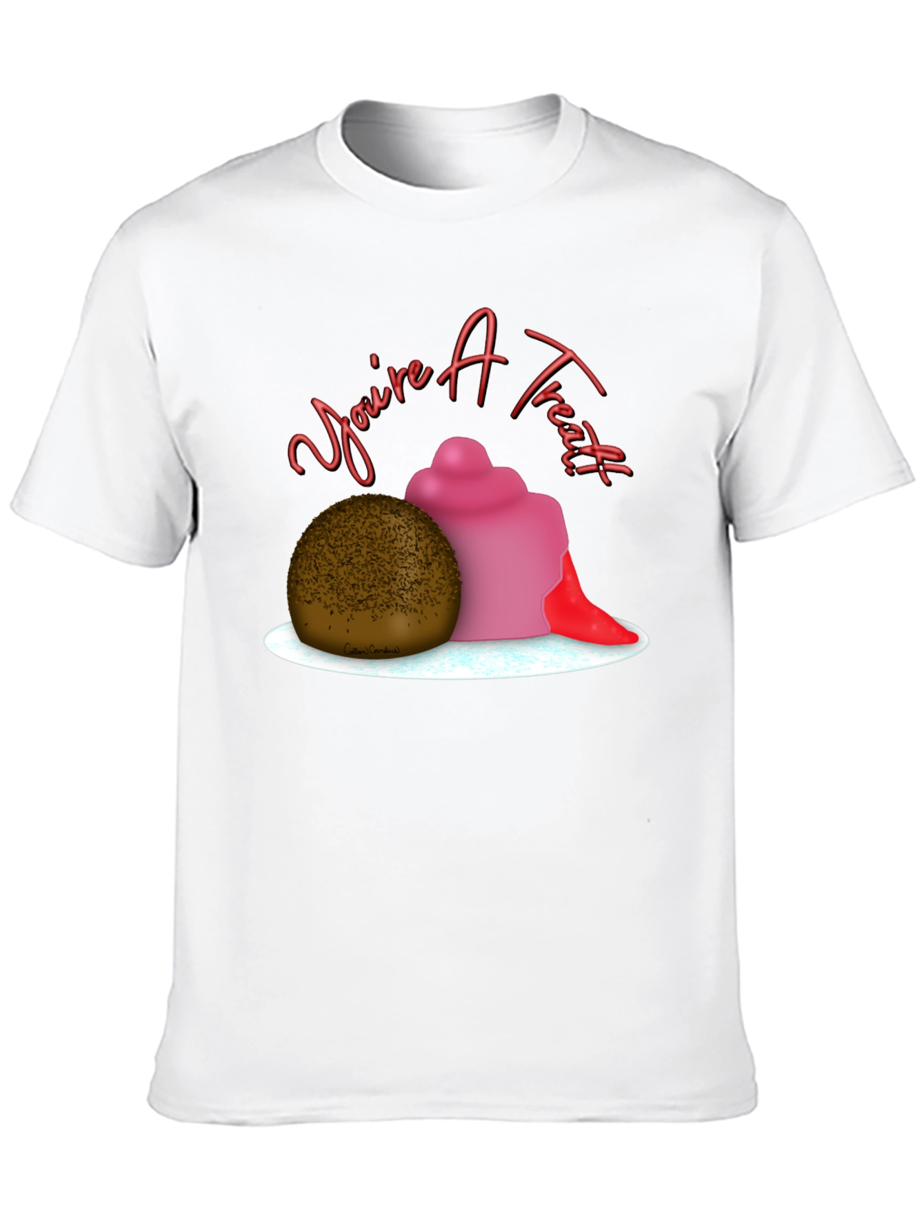 Black You're A Treat Dessert T-Shirt view 10