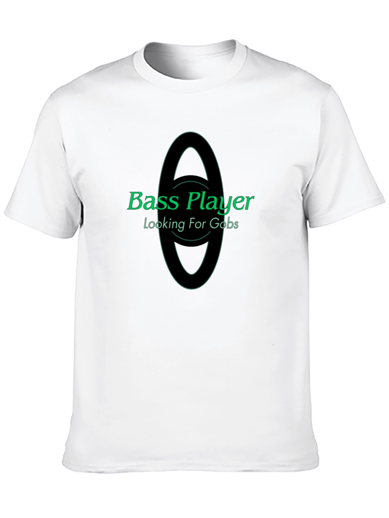 Black Bass Player Looking For Gobs Black T-Shirt view 10