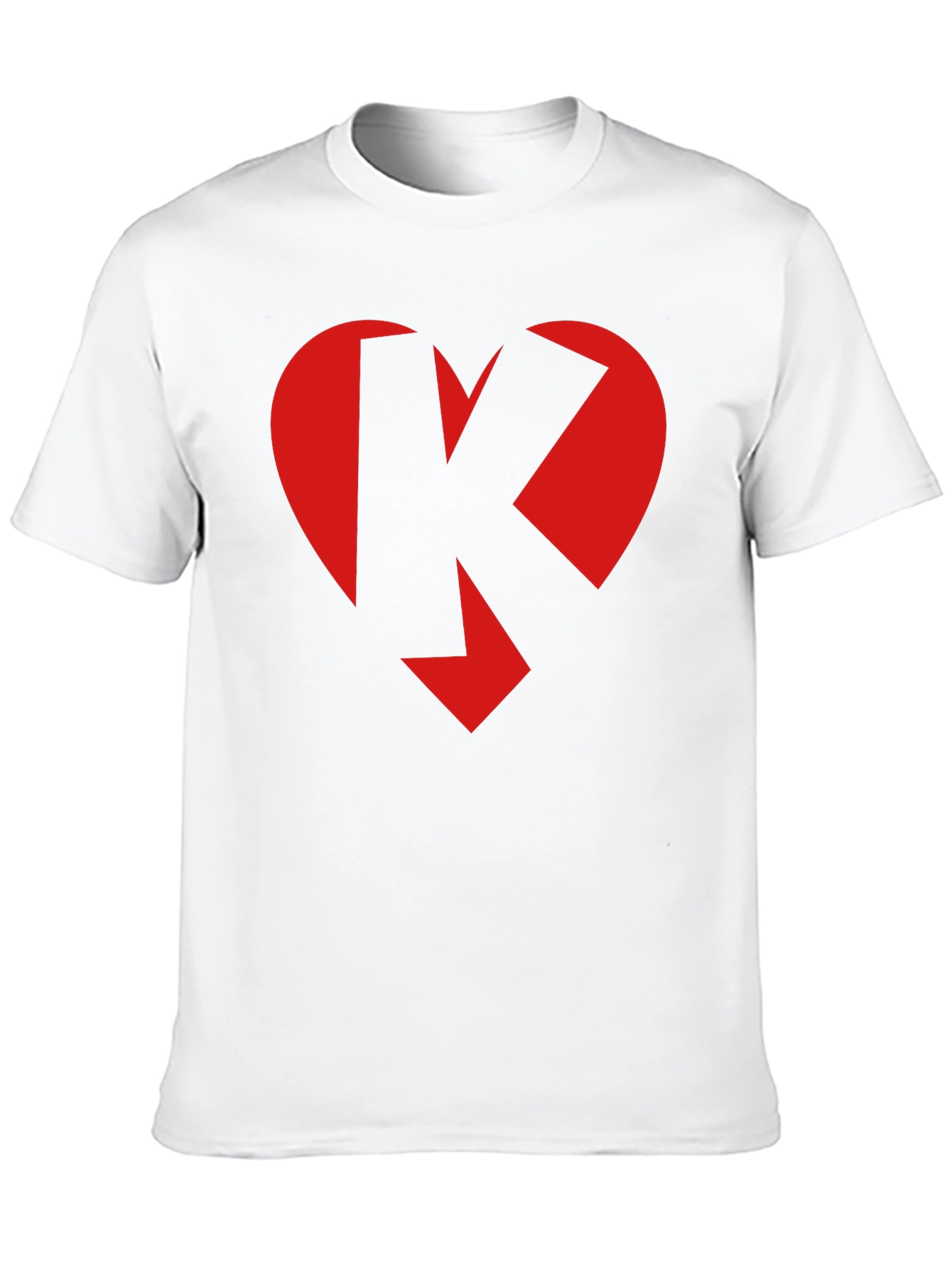 Black Heart K Graphic Tee - Black Crew Neck view 10