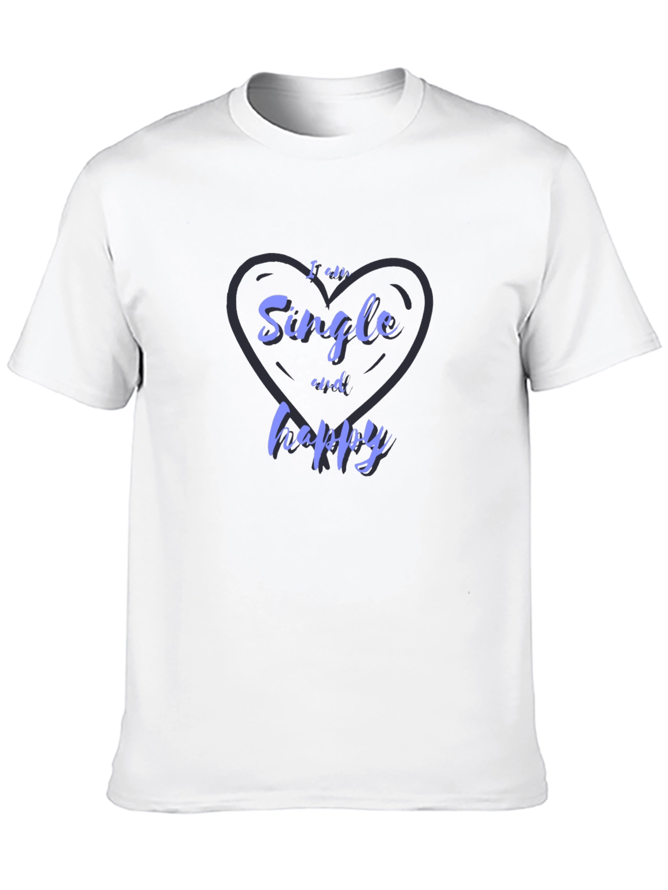 Black Single and Happy Graphic T-Shirt view 10