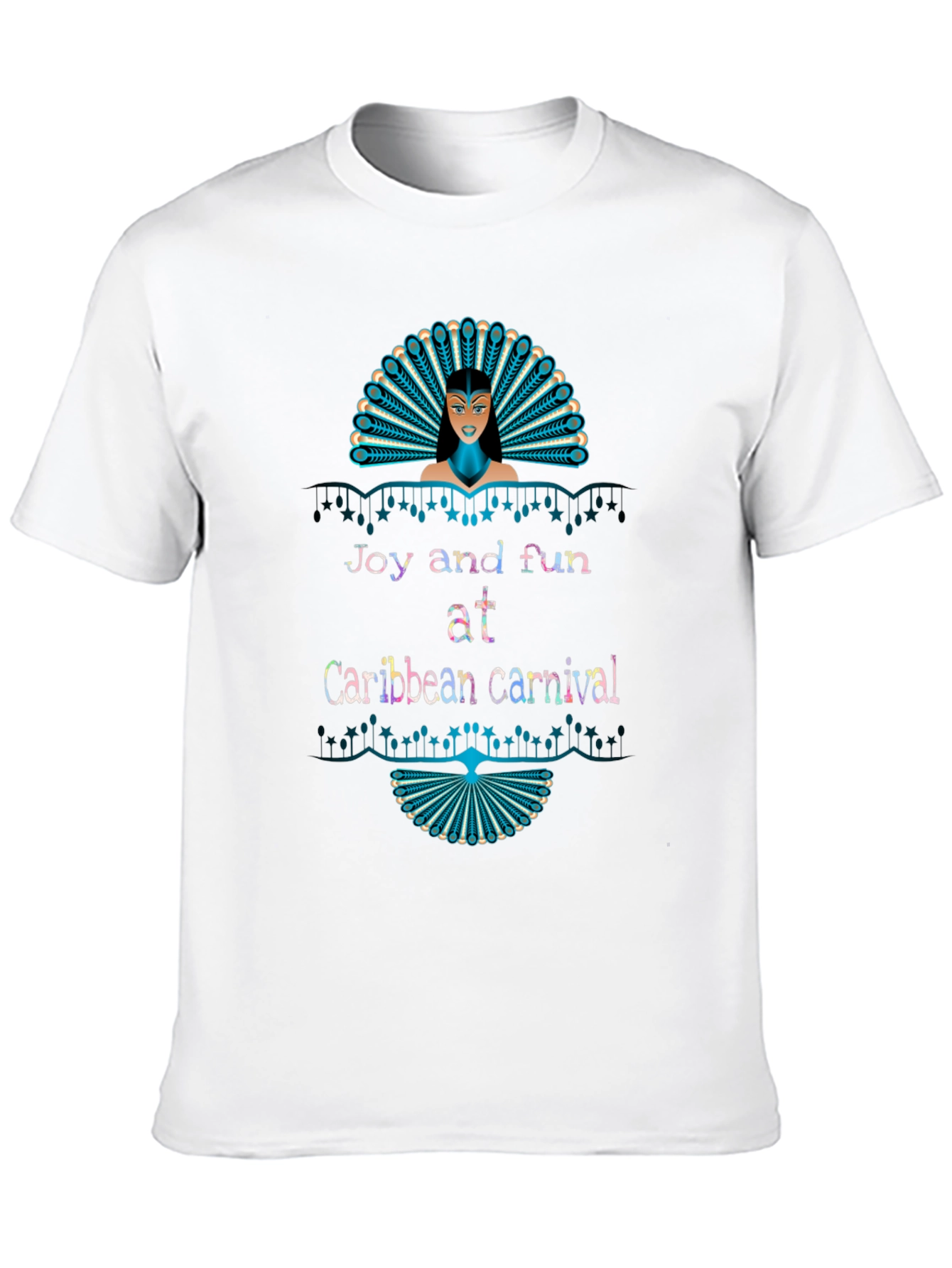 Black Caribbean Carnival Graphic Tee view 10