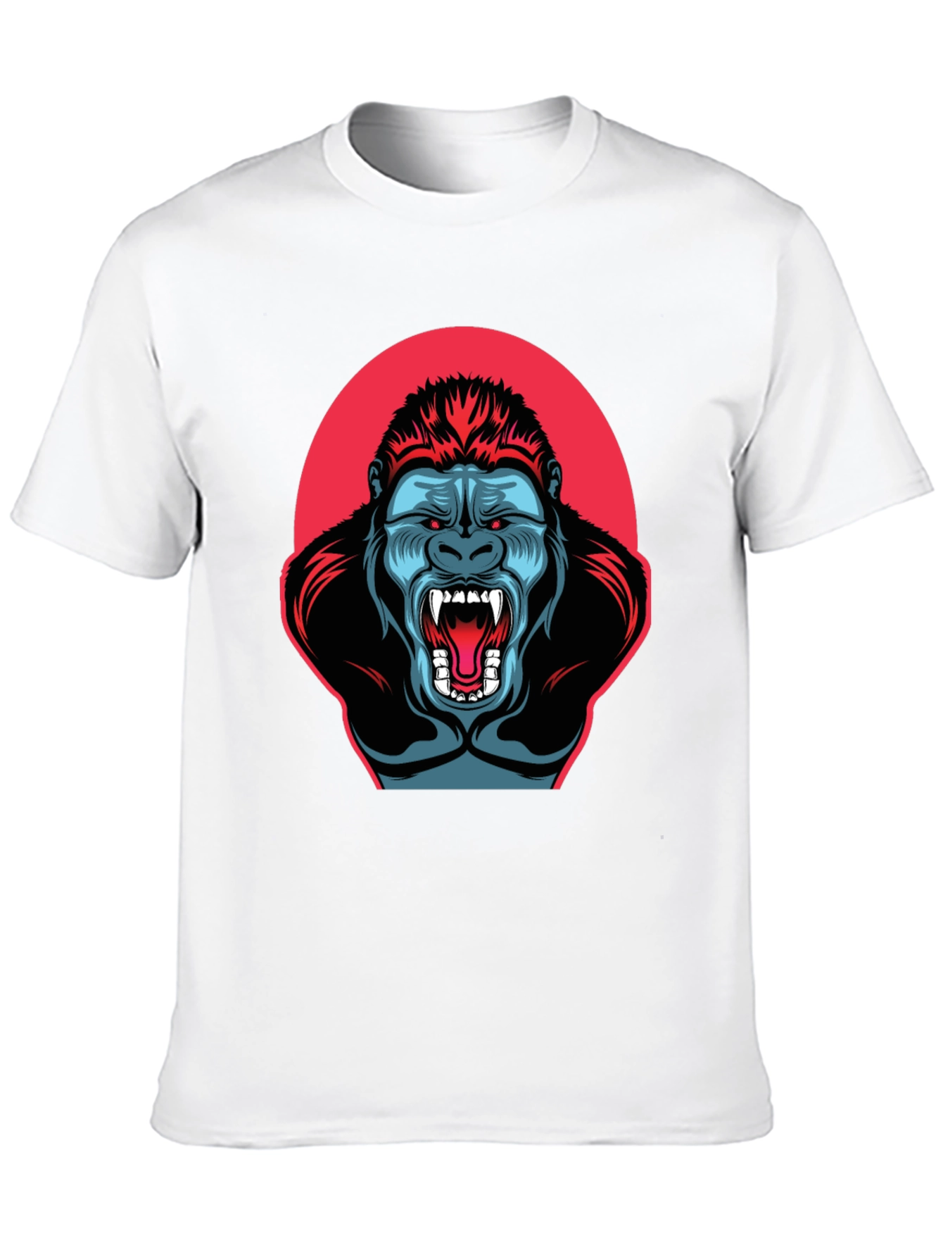 Black Gorilla Graphic T-Shirt - Men's Black Tee view 10