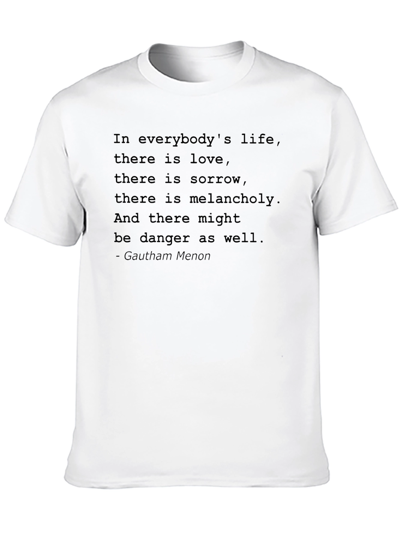 Black Inspirational Quote Black T-Shirt view 10