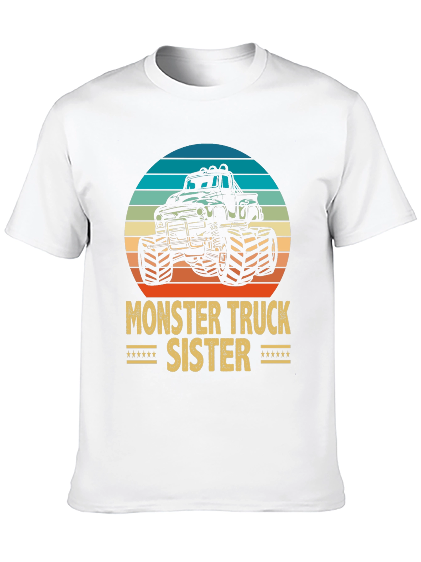 Black Monster Truck Sister Graphic Tee - Black Cotton Blend view 10