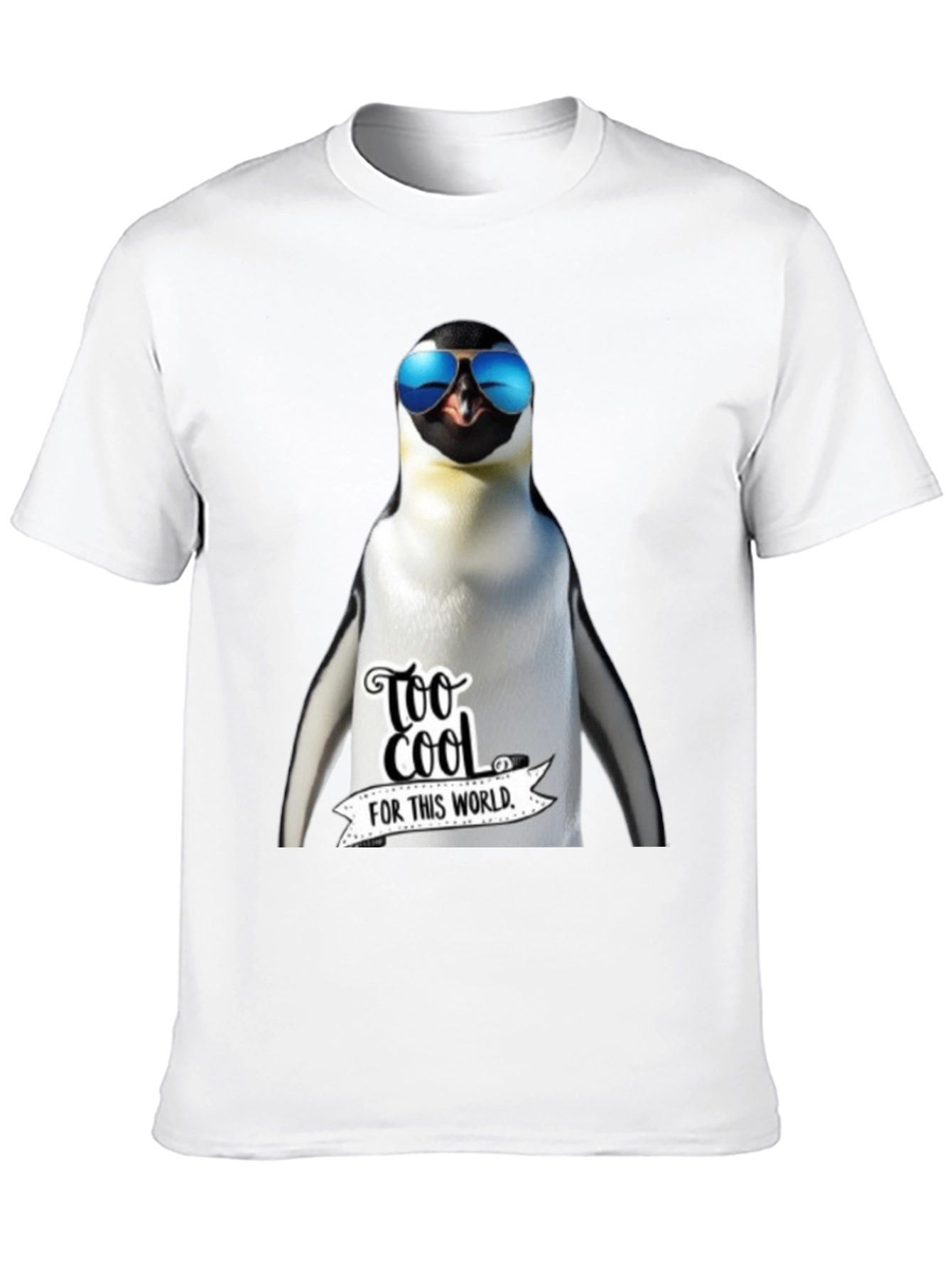 Black Cool Penguin Graphic Tee - Too Cool For This World view 10