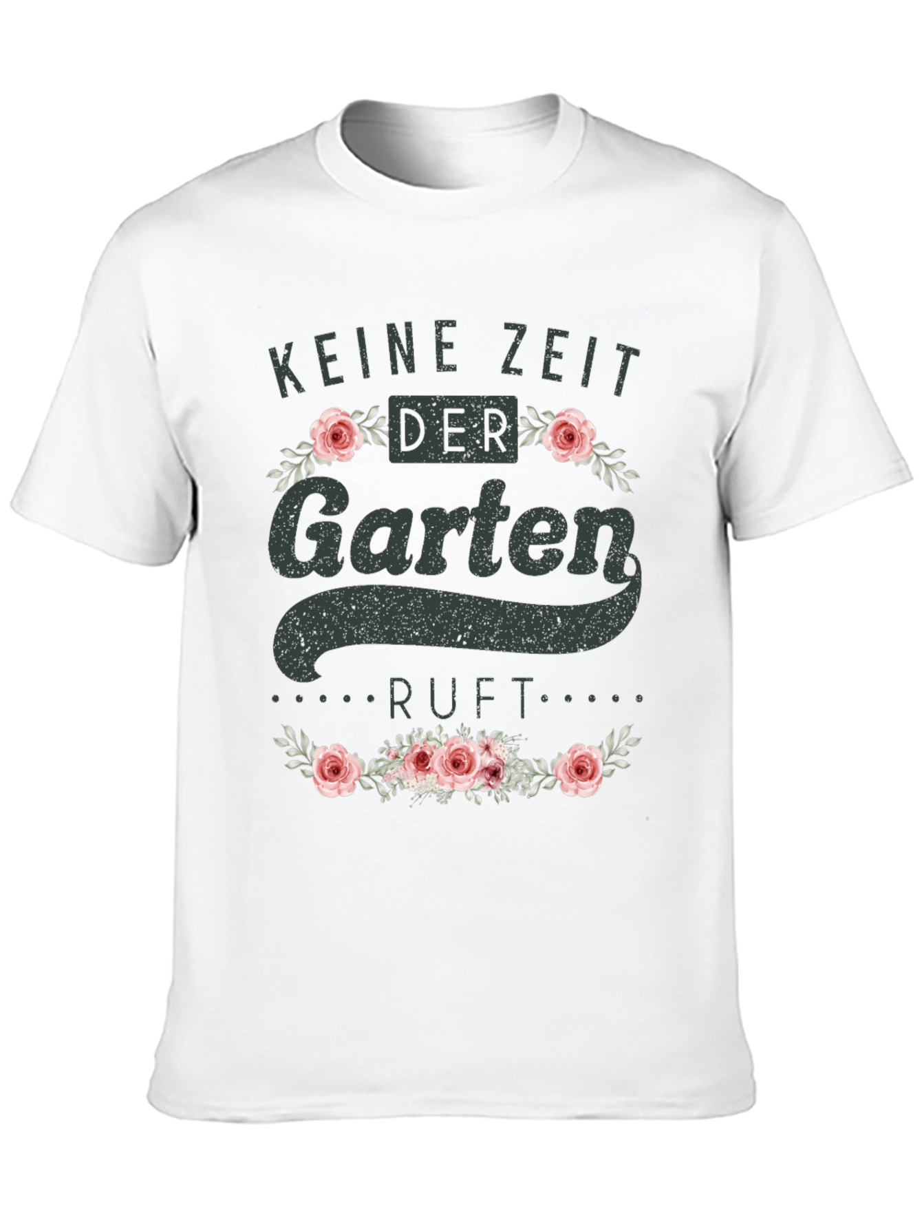 Black Gardening T-Shirt - Keine Zeit Der Garten Ruft view 10