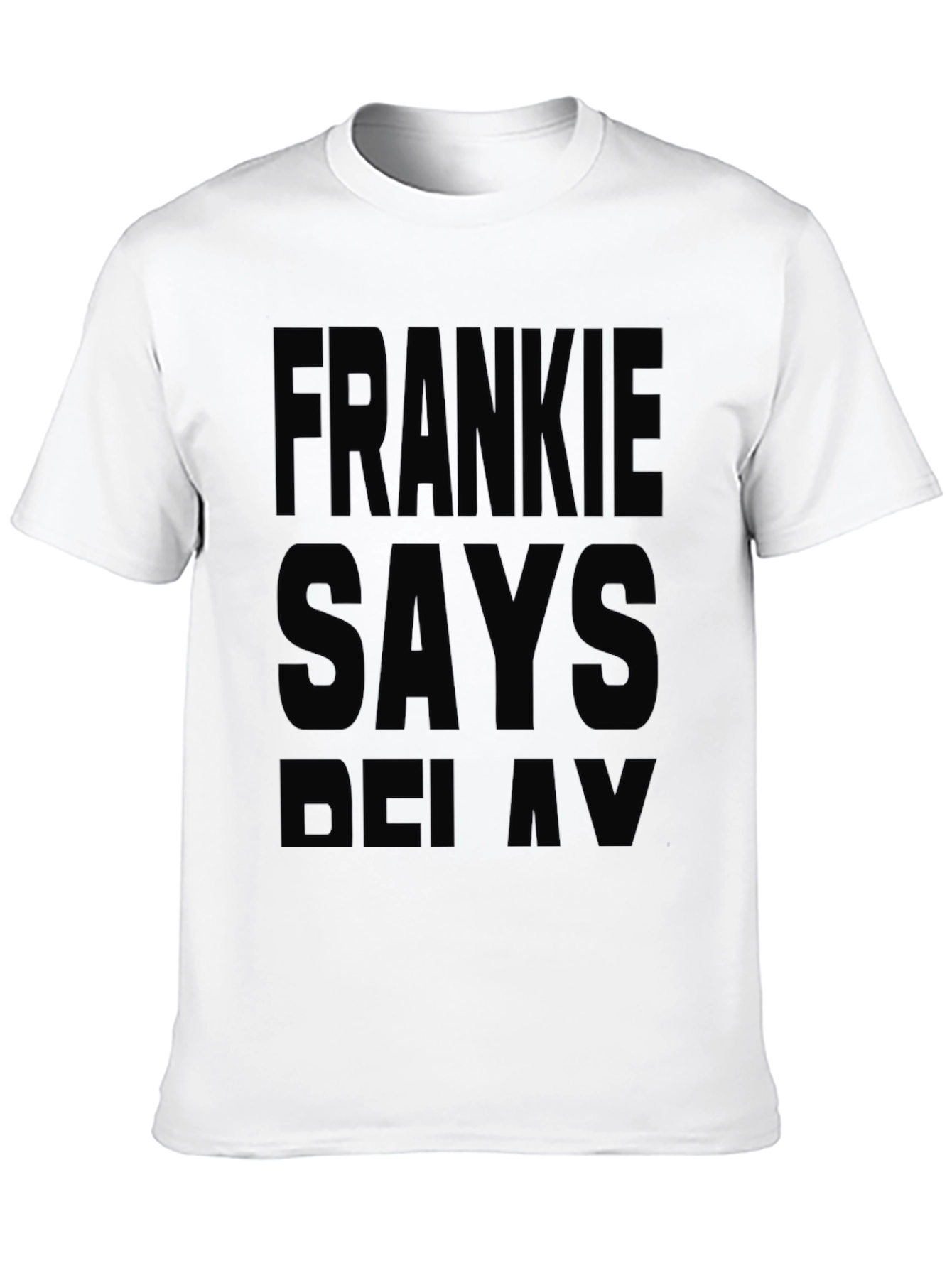 Black Frankie Says Relax Black T-Shirt view 10