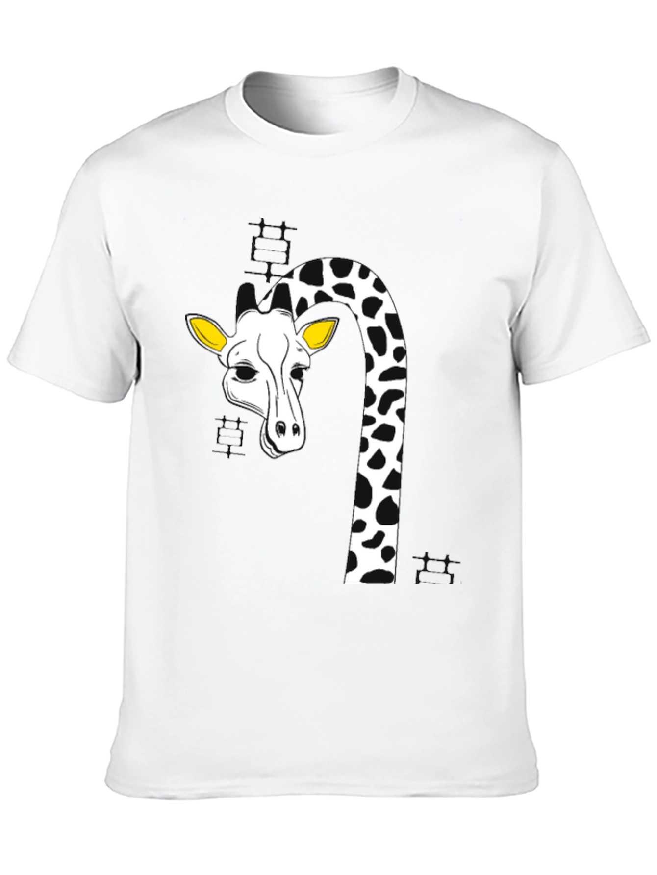 Black Giraffe Graphic Tee - Black Cotton Blend view 10