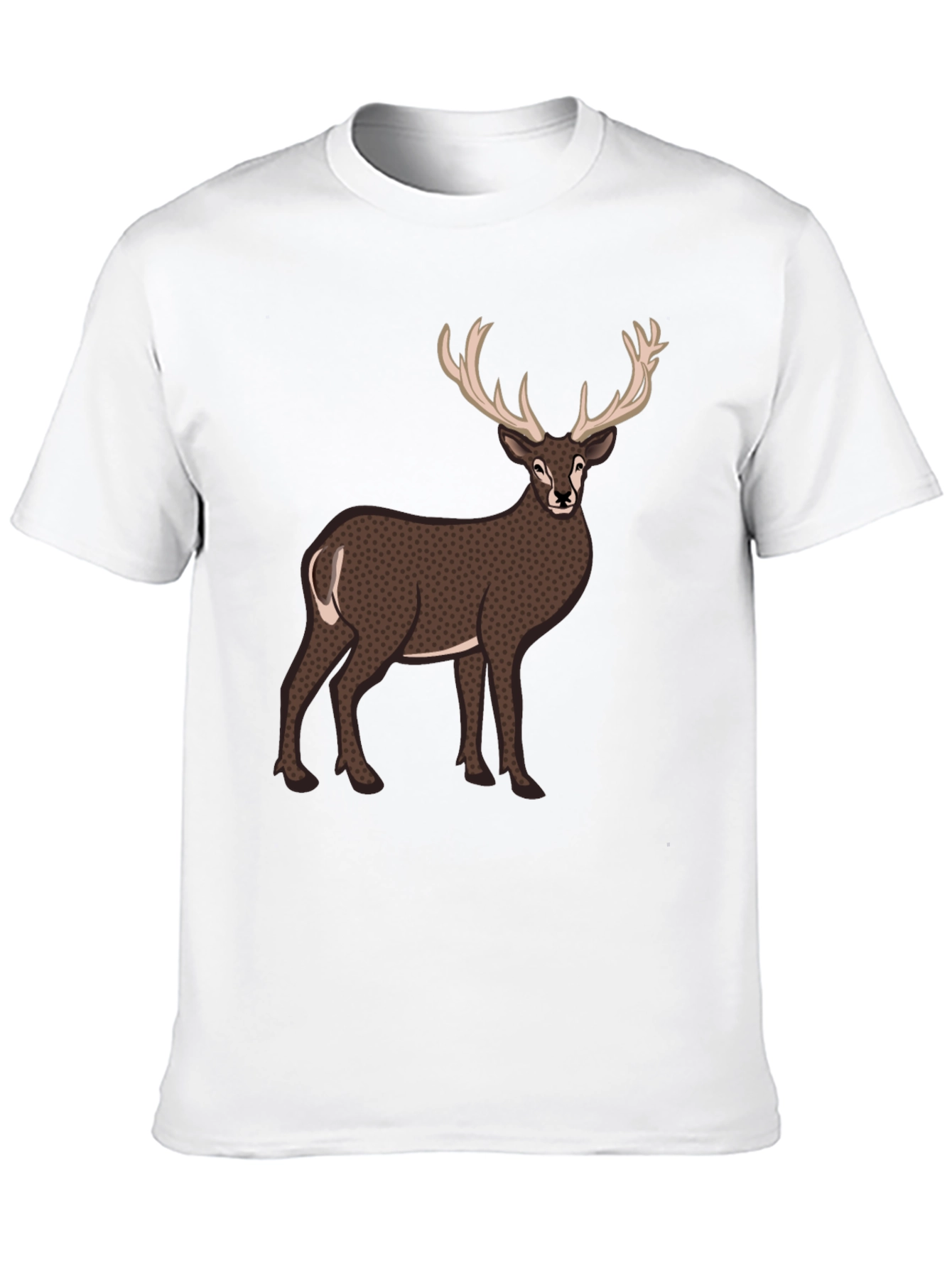 Black Deer Graphic T-Shirt - Men's Casual Tee view 10