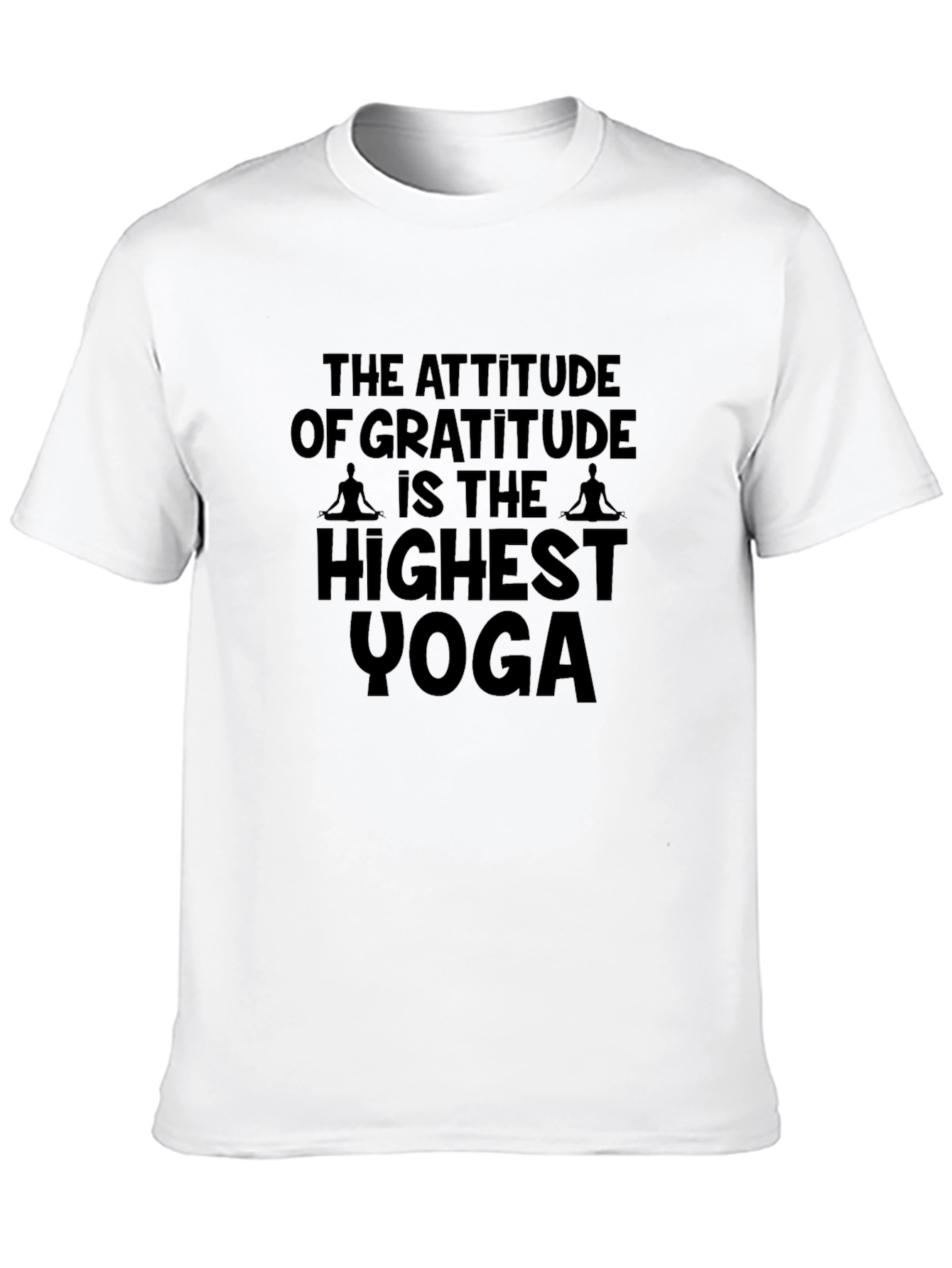 Black Gratitude is Yoga T-Shirt - Black view 10