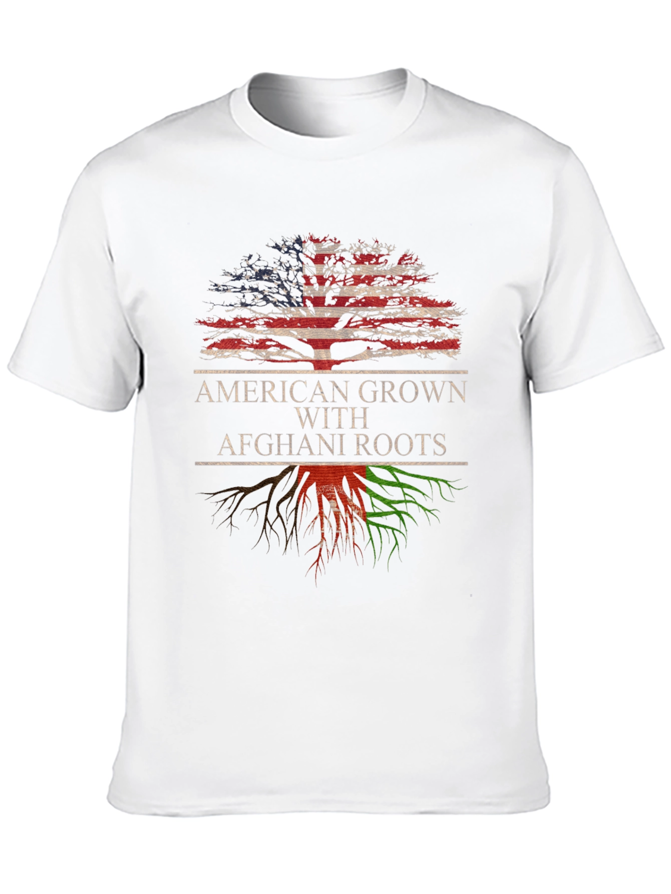 Black American Grown with Afghani Roots T-Shirt view 10