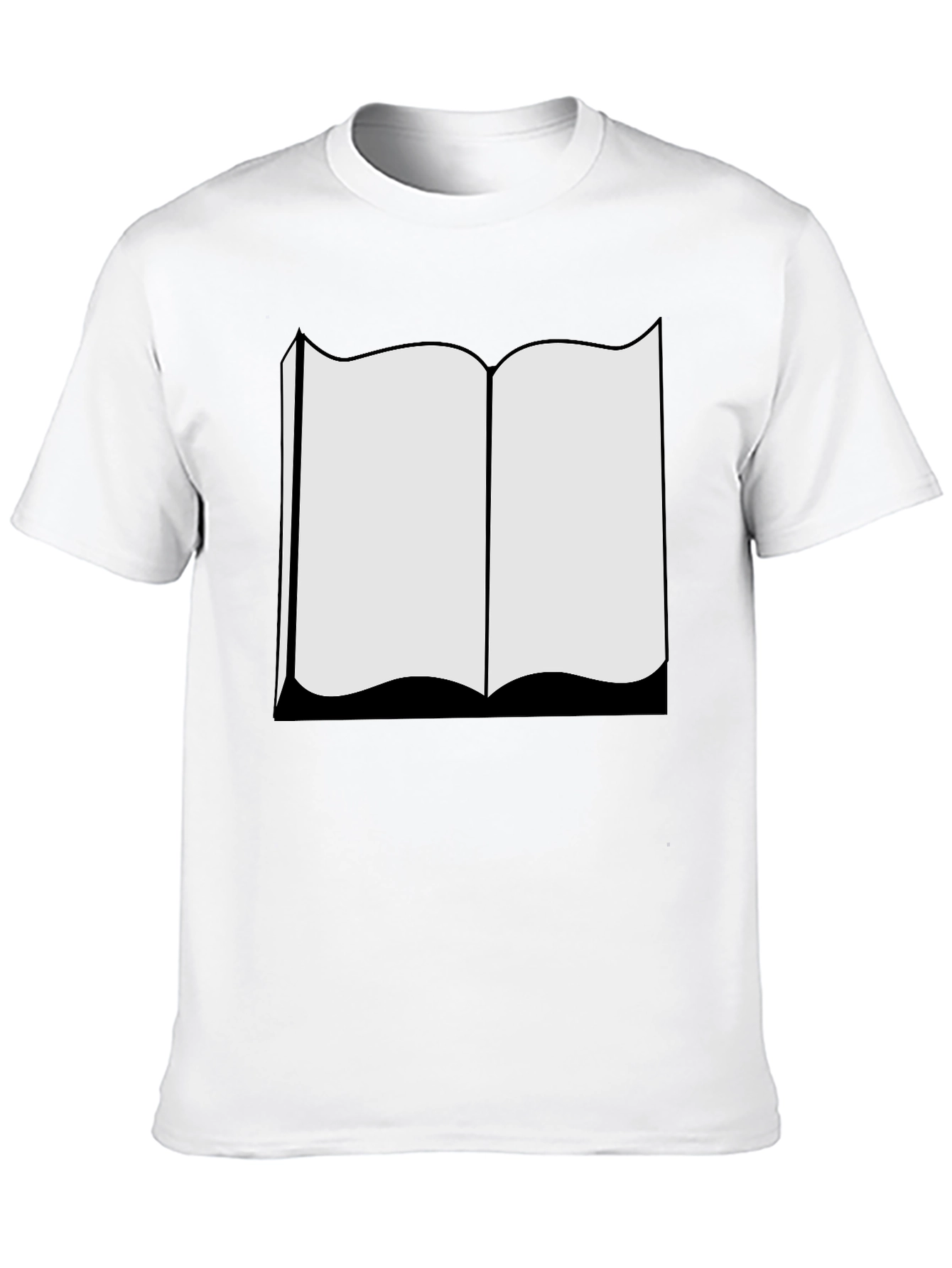 Black Open Book Black T-Shirt - Read On! view 10