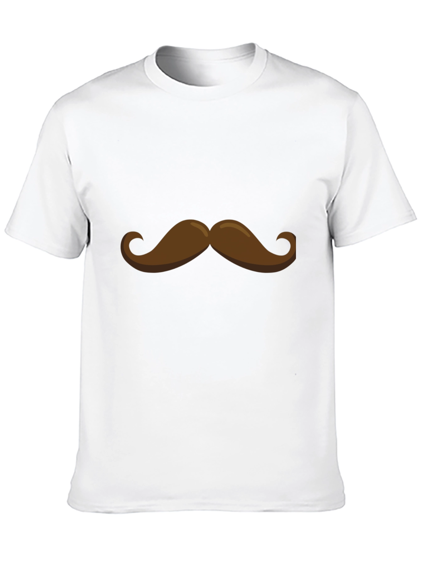 Black Mustache Graphic Tee - Funny Novelty Shirt view 10
