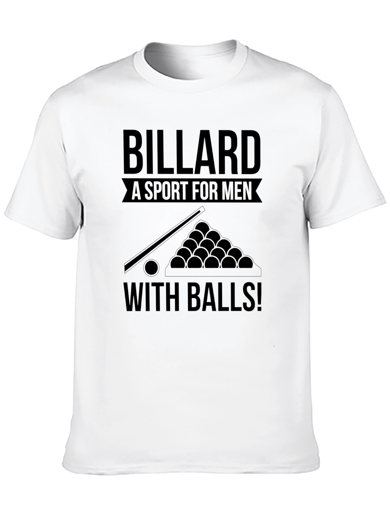 Black Billiard Sport For Men T-Shirt view 10