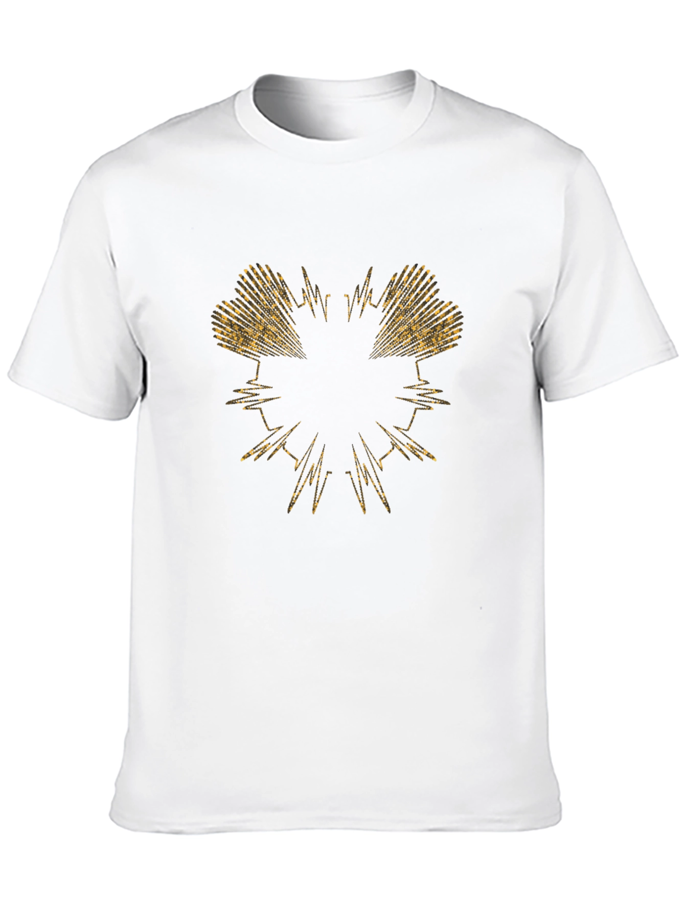 Black Abstract Graphic Print Black T-Shirt view 10