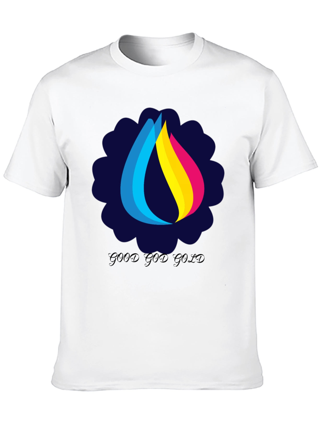 Black Good God Gold Graphic Tee - Stylish Black T-Shirt view 10