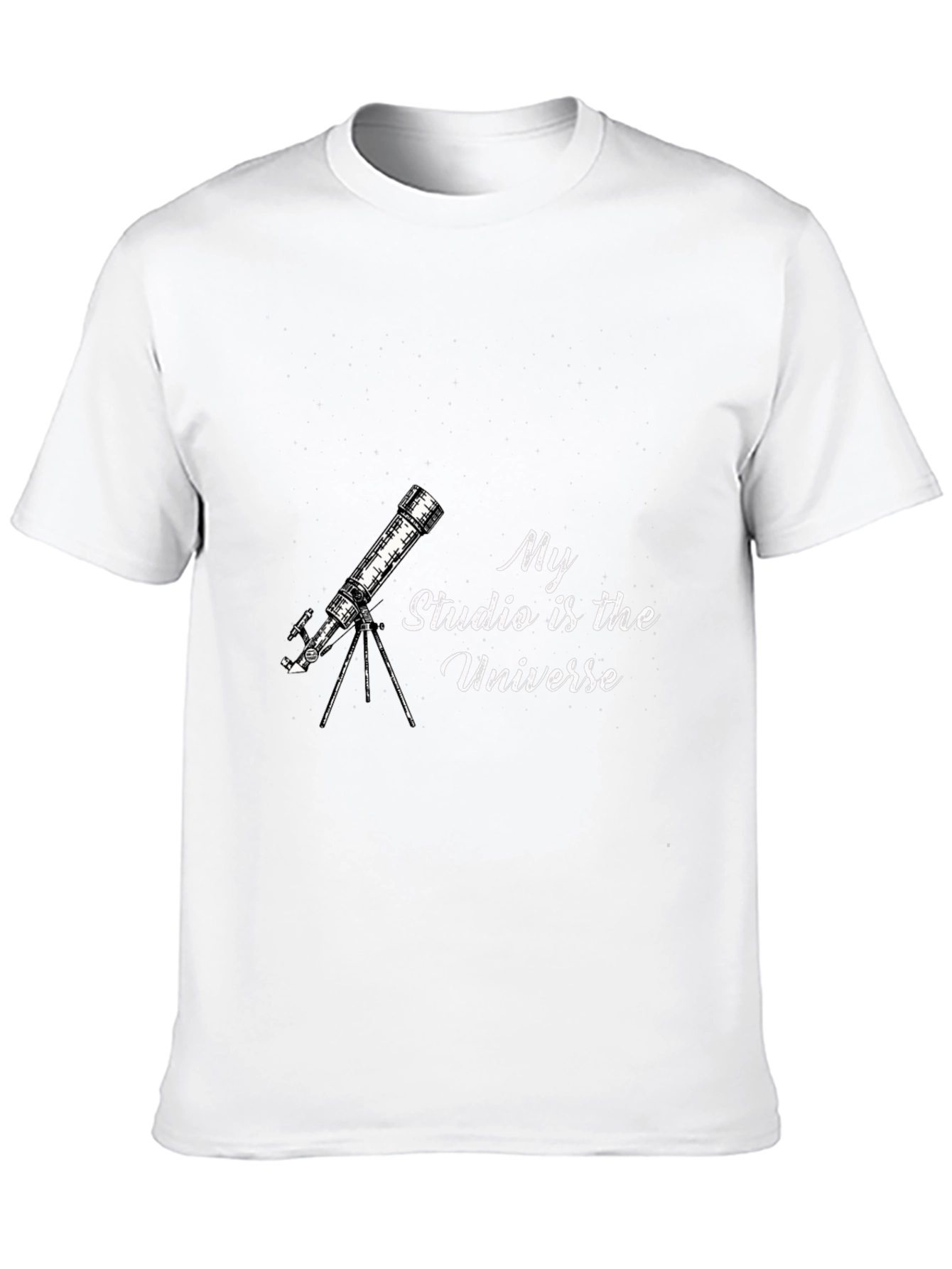 Black Universe Studio Graphic Tee - Black Cotton Blend view 10