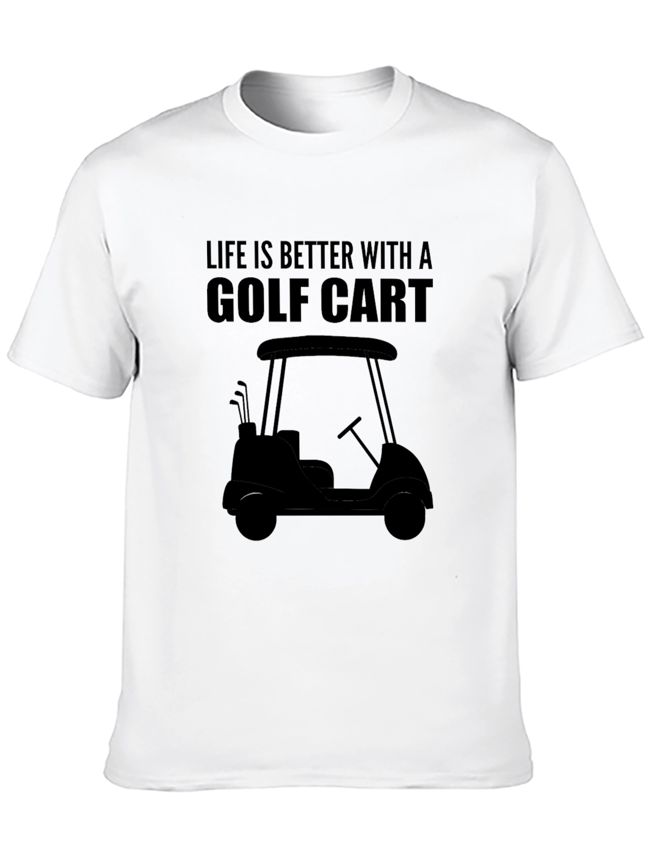 Black Life is Better with a Golf Cart T-Shirt view 10