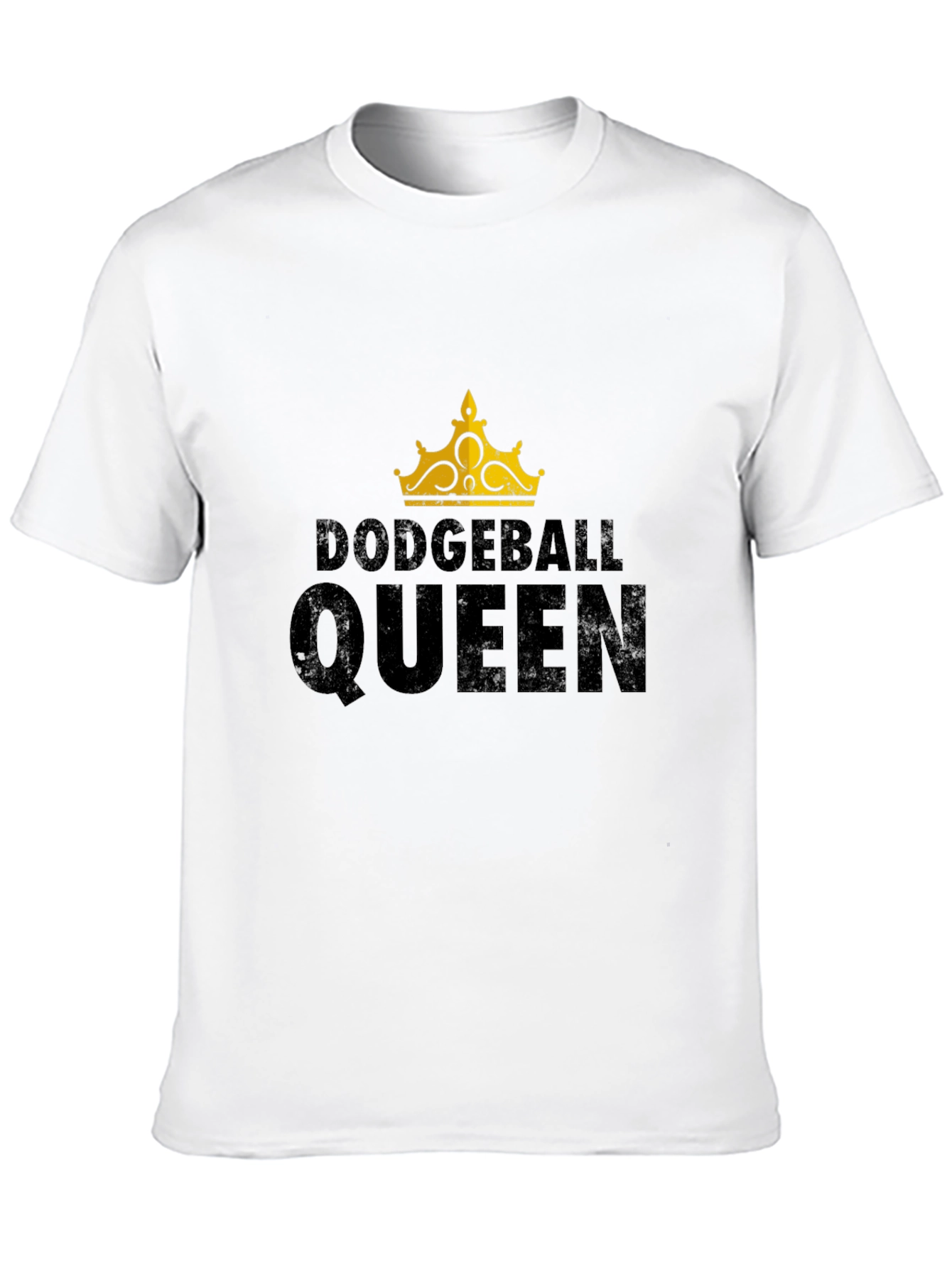 Black Dodgeball Queen Black Graphic T-Shirt view 10