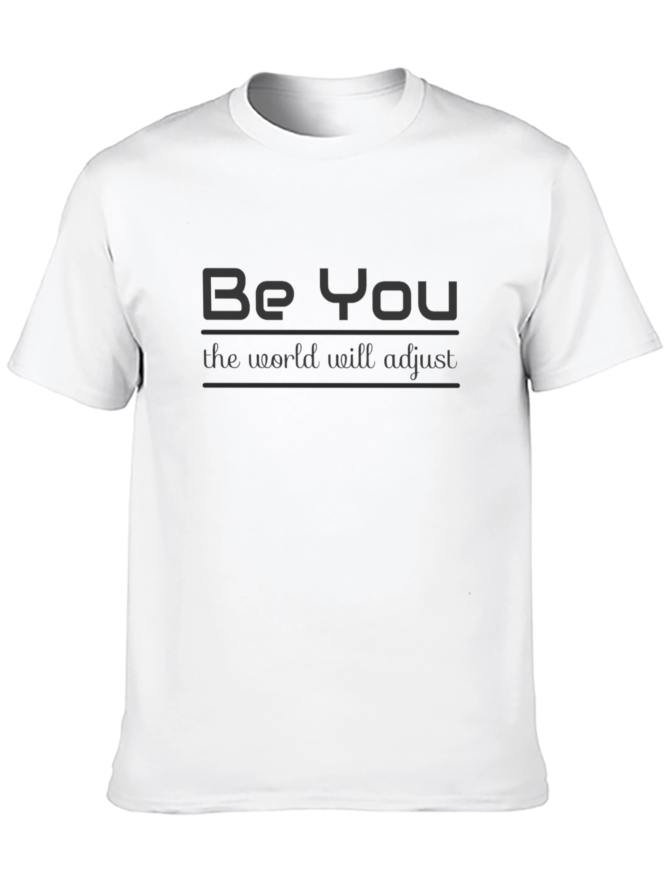 Black Be You T-Shirt: Motivational Style, Soft Cotton, Black view 10