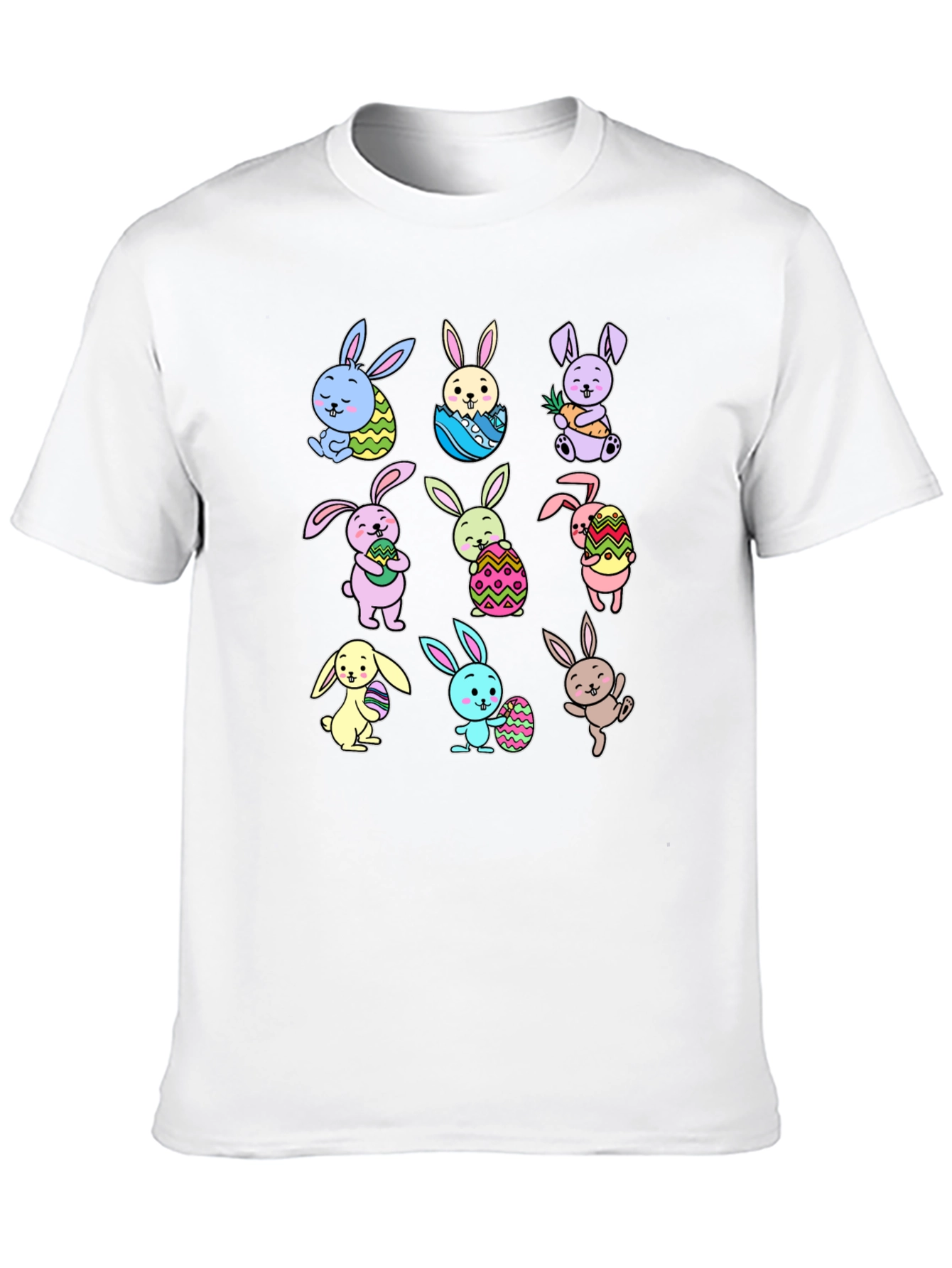 Black Easter Bunny T-Shirt Cute Rabbits view 10
