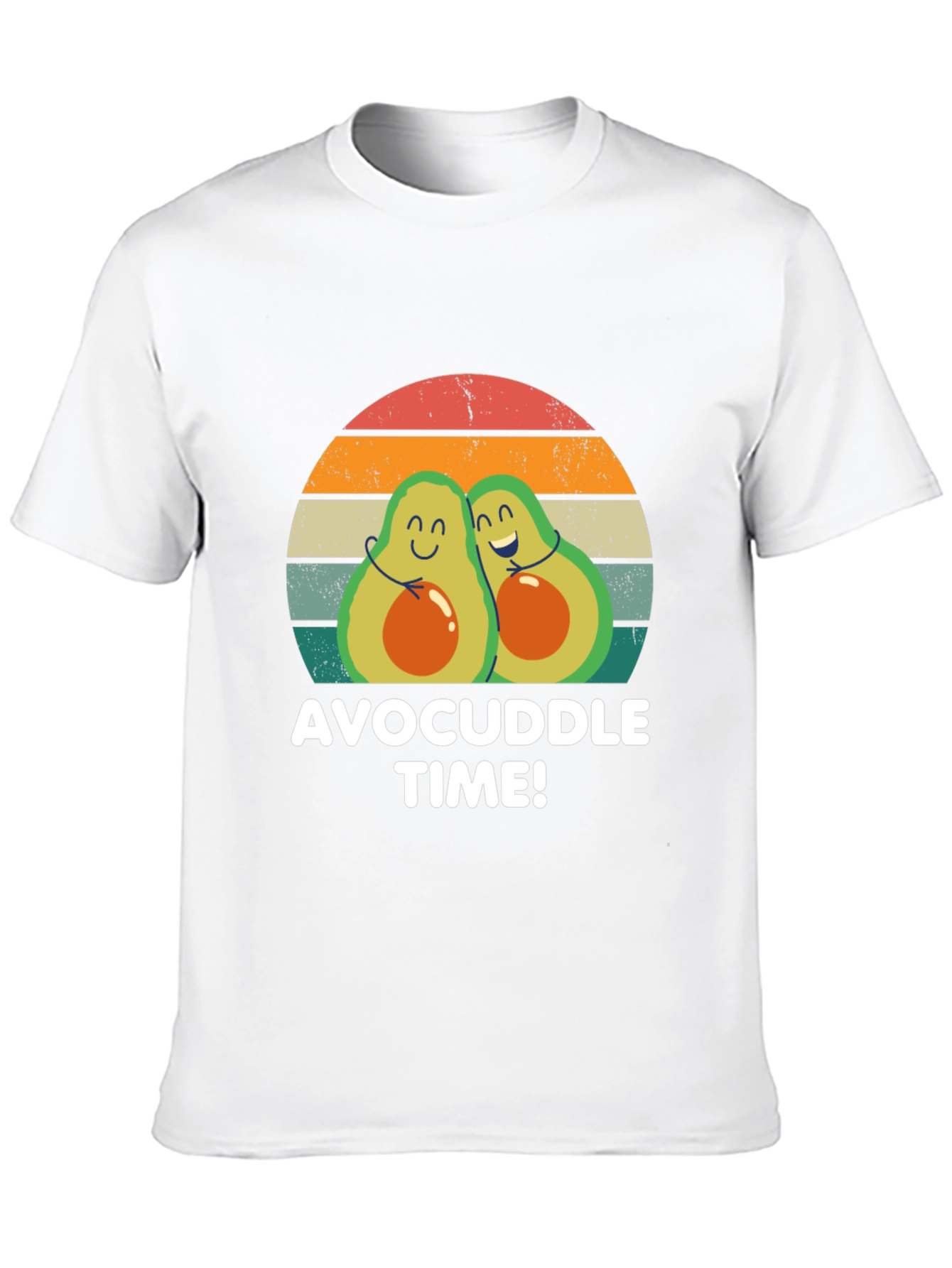 Black Avocuddle Time T-Shirt - Cute Avocado Graphic Tee view 10
