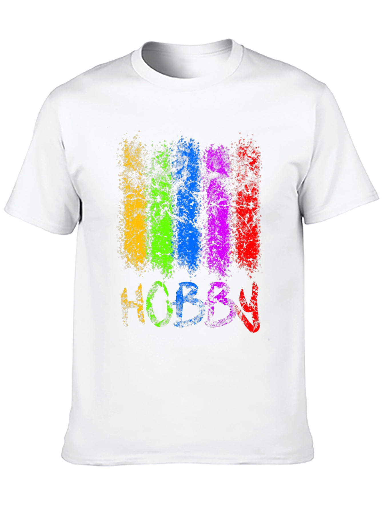 Black Colorful Hobby Graphic Tee - Black Cotton Blend view 10