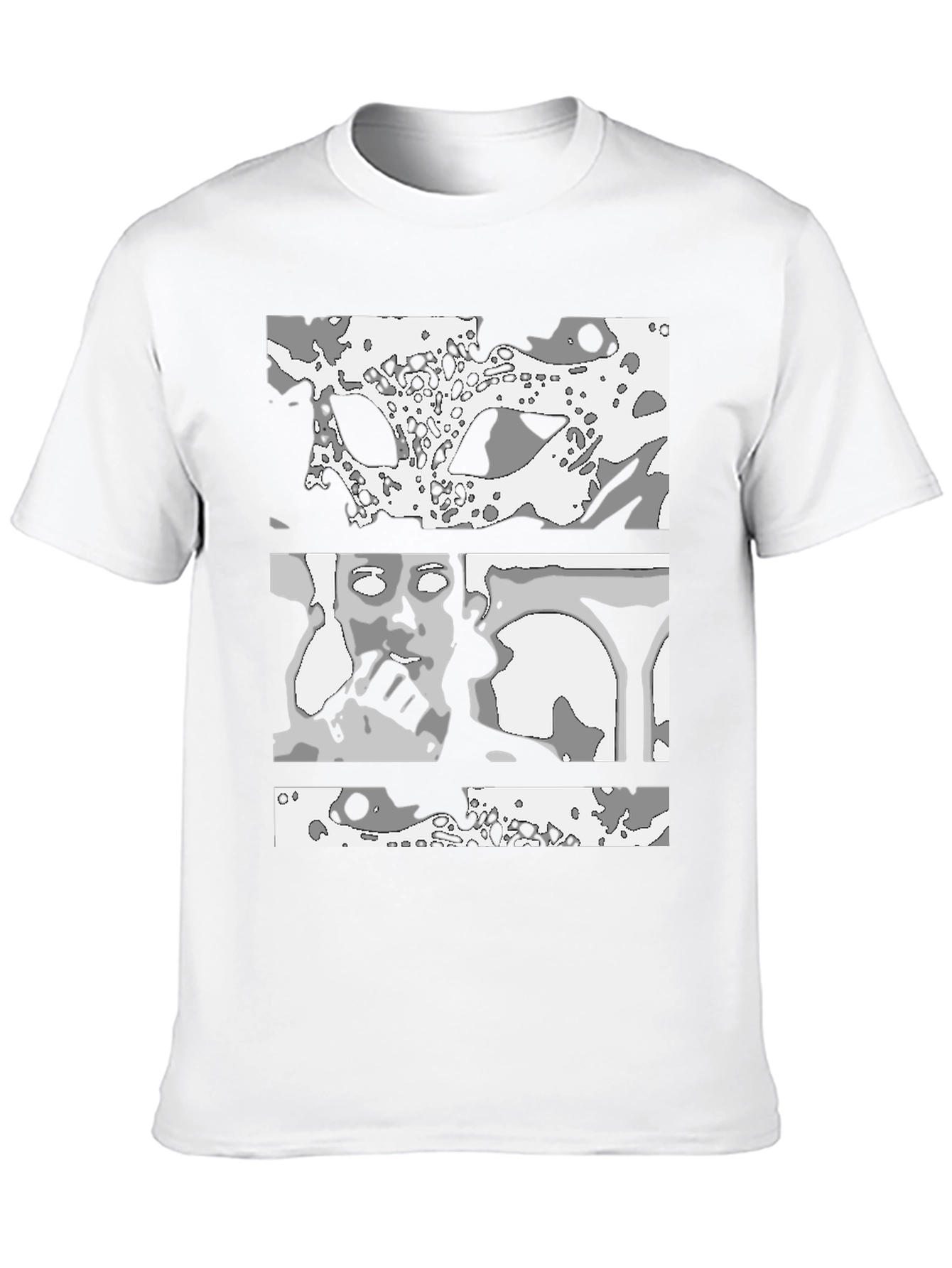 Black Abstract Graphic Print Black T-Shirt view 10