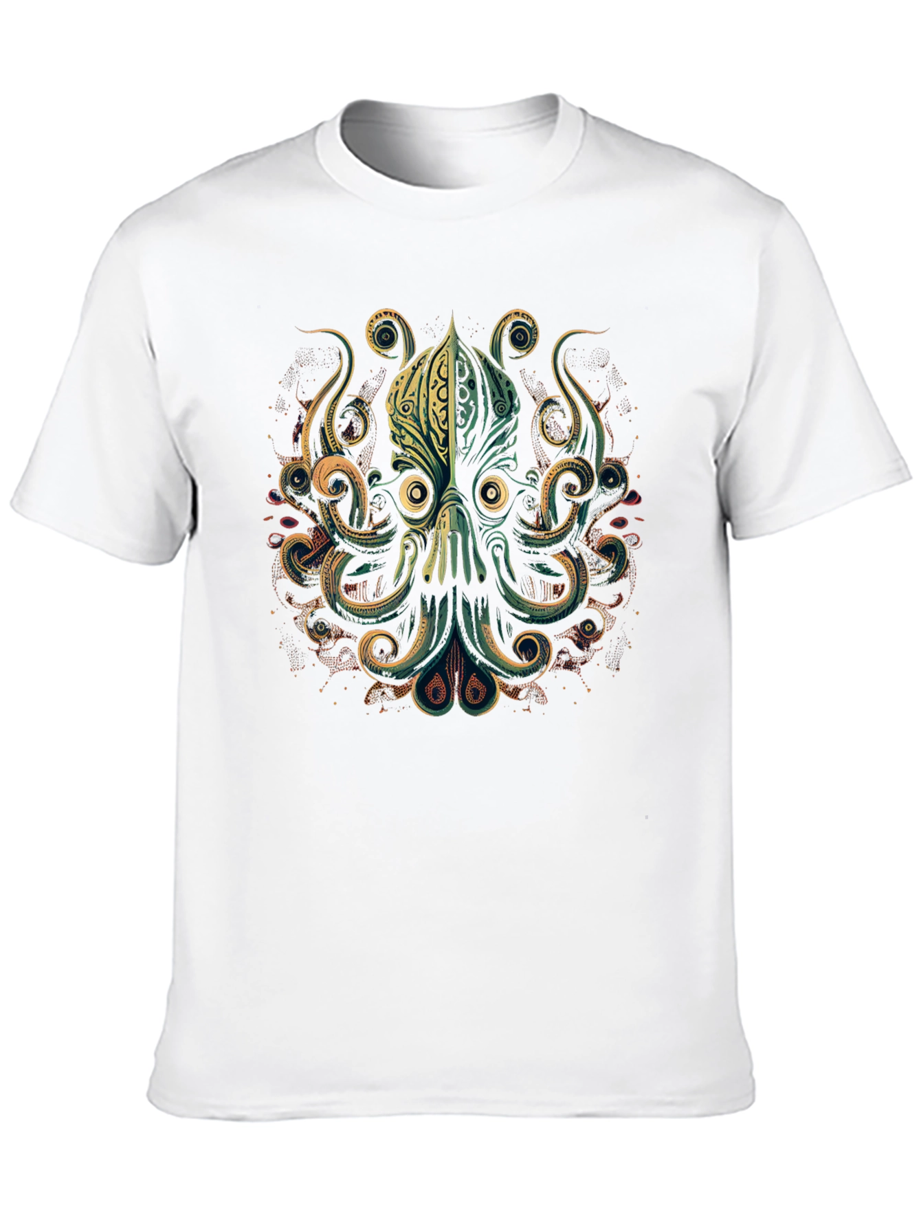 Black Octopus Graphic Black T-Shirt view 10