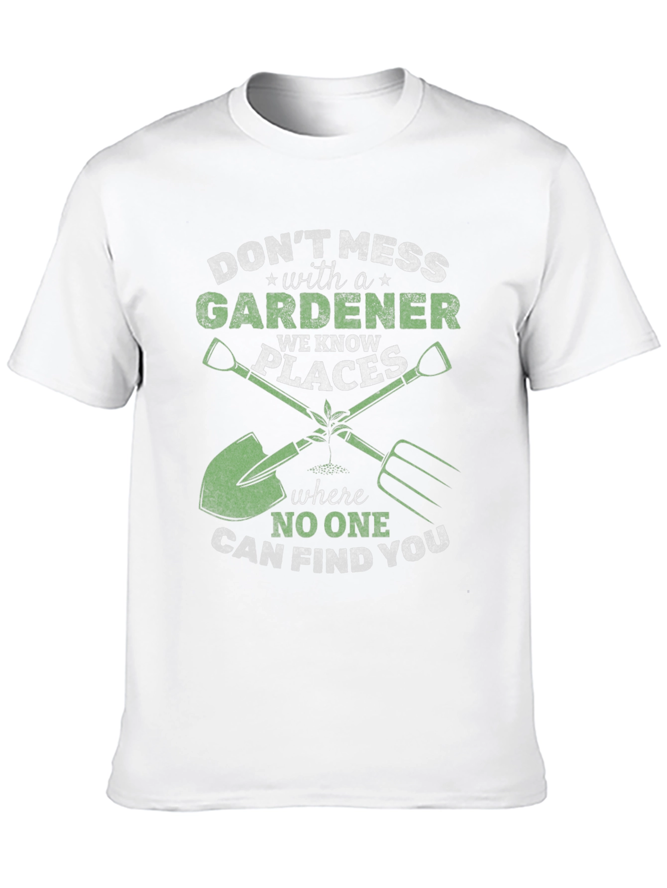 Black Don't Mess with a Gardener T-Shirt - Funny Gardening Gift view 10