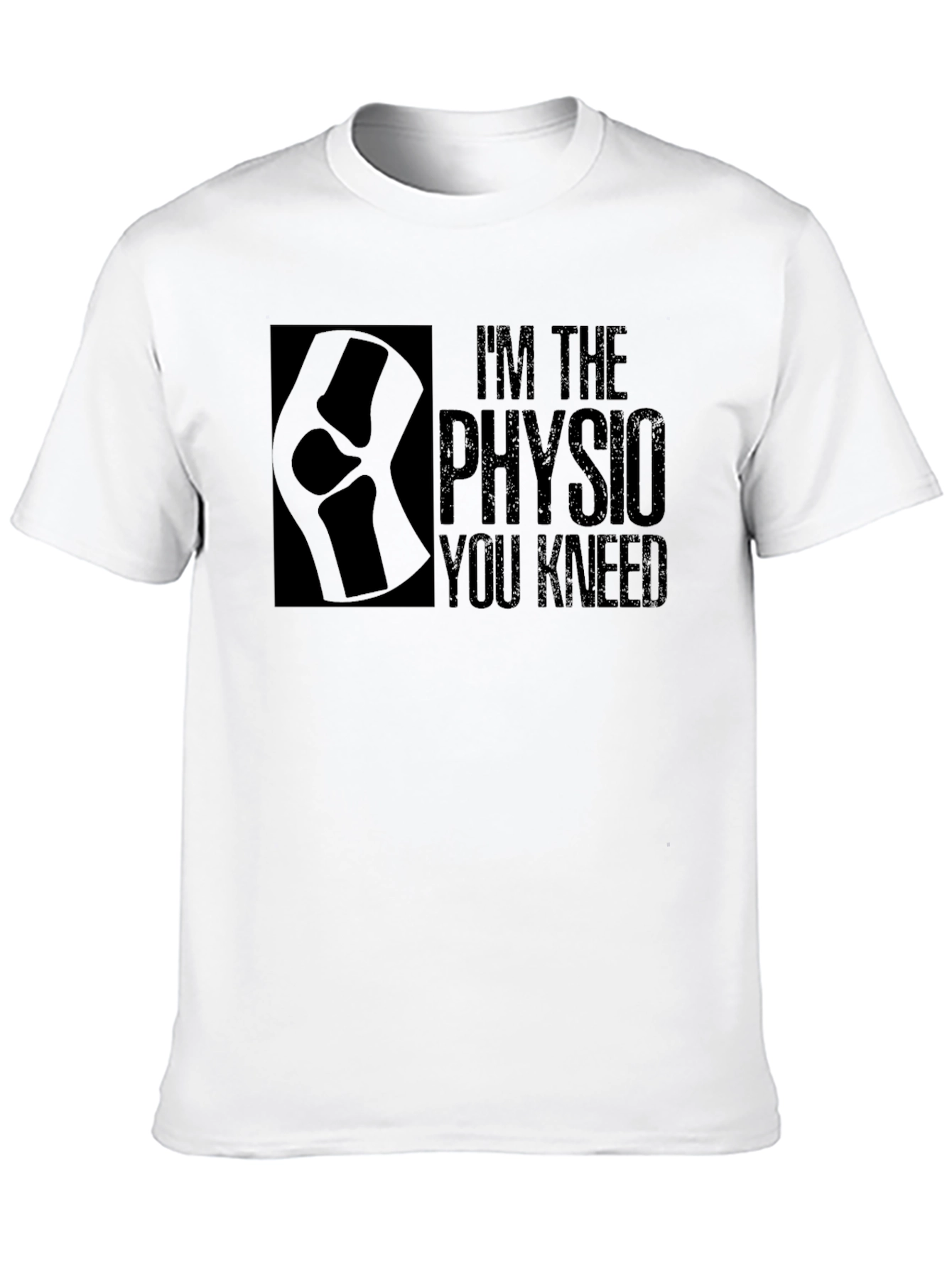 Black Physio Knee-d T-Shirt: Funny Therapy Shirt view 10