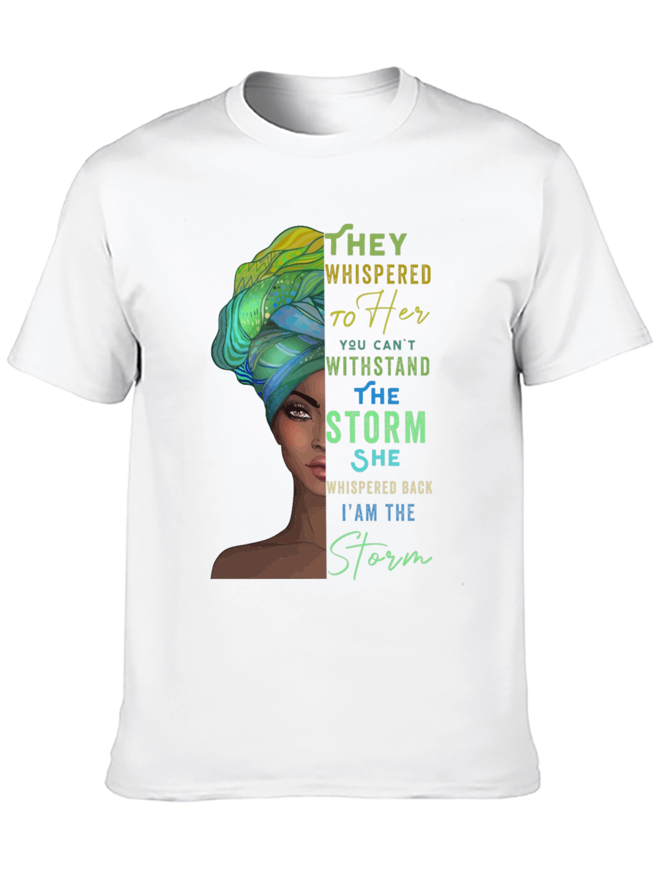 Black Empowered Woman T-Shirt: I am the Storm view 10
